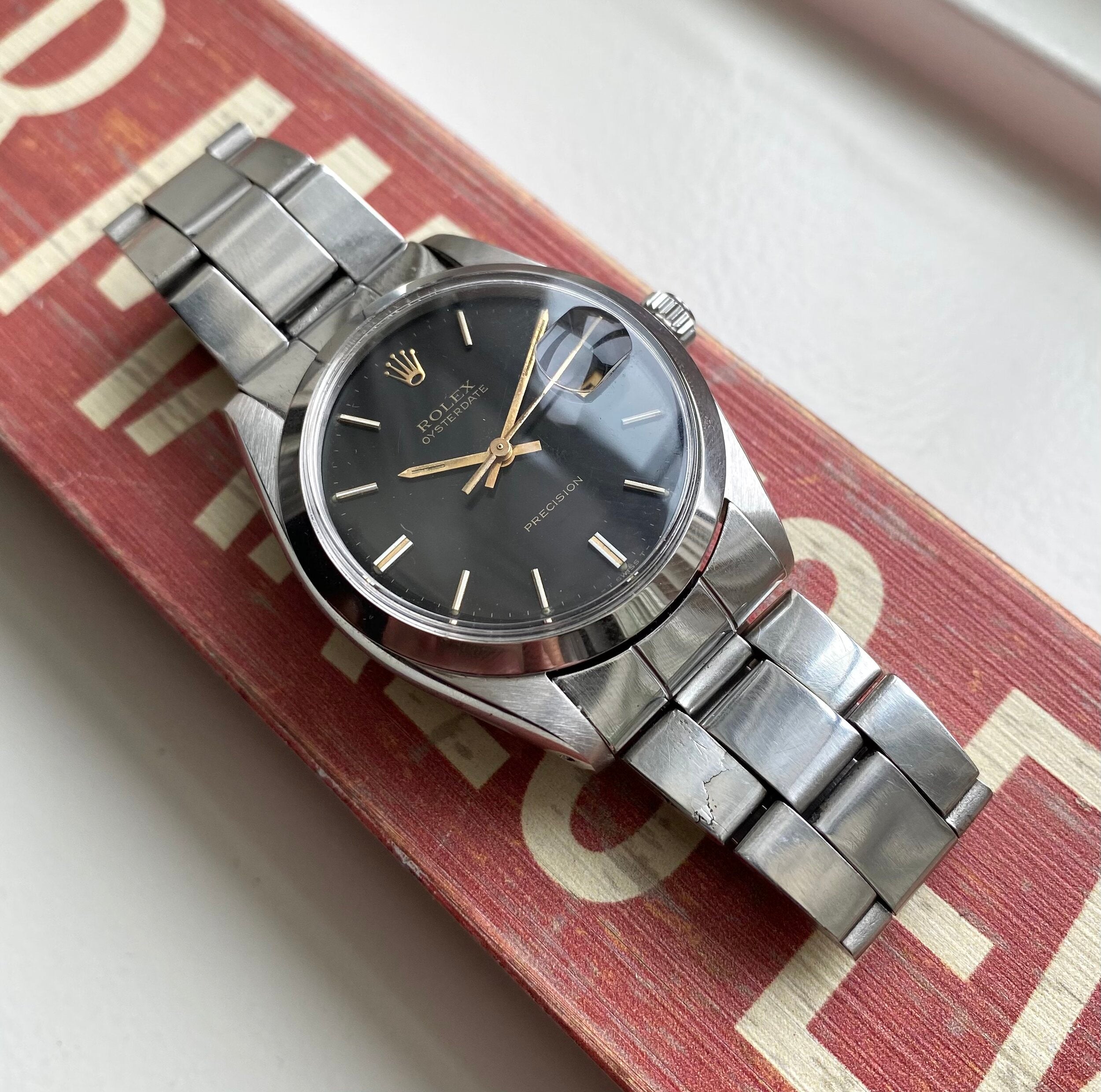 Rolex Oysterdate Precision ref. 6694 — Black Dial