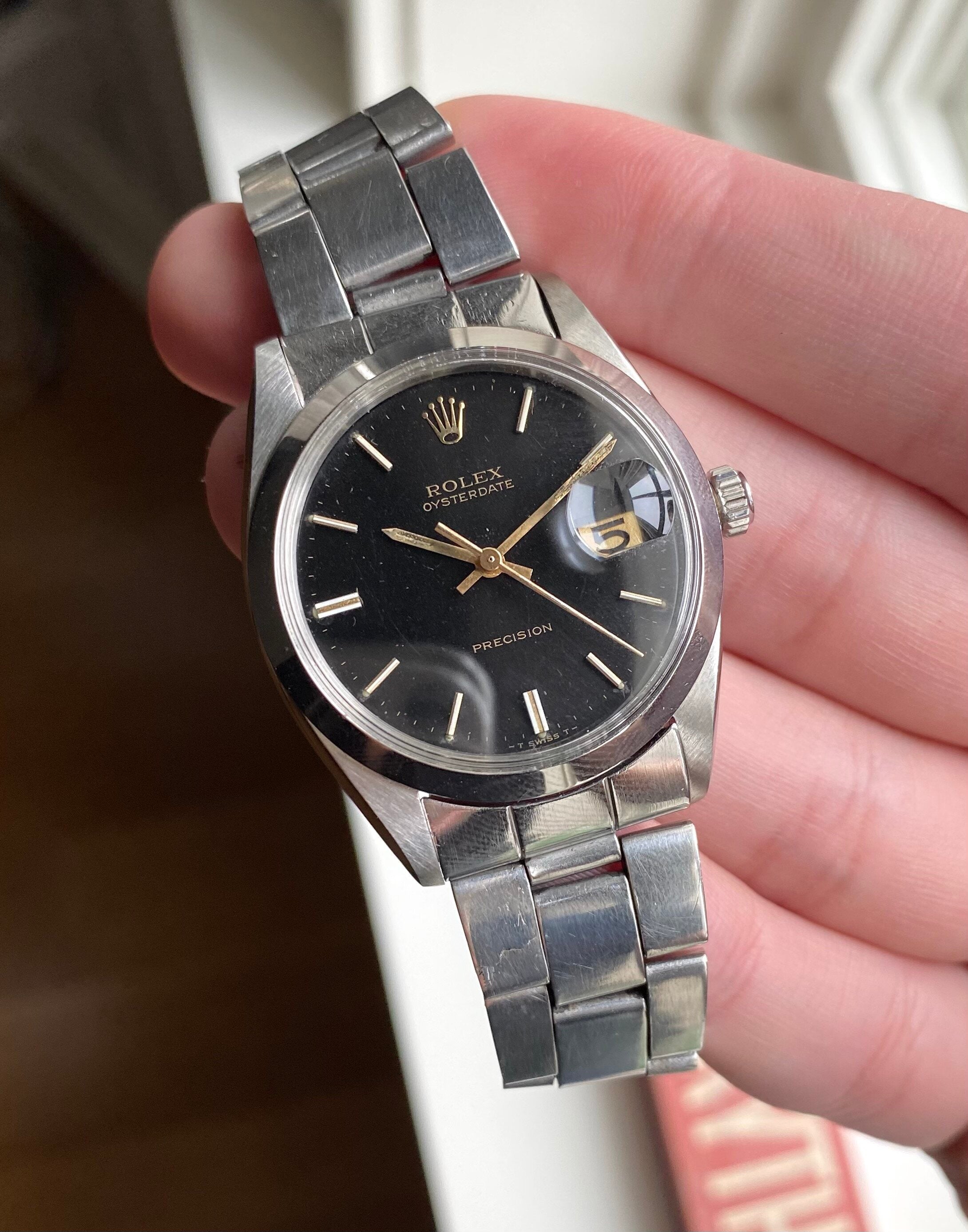 Rolex Oysterdate Precision ref. 6694 — Black Dial