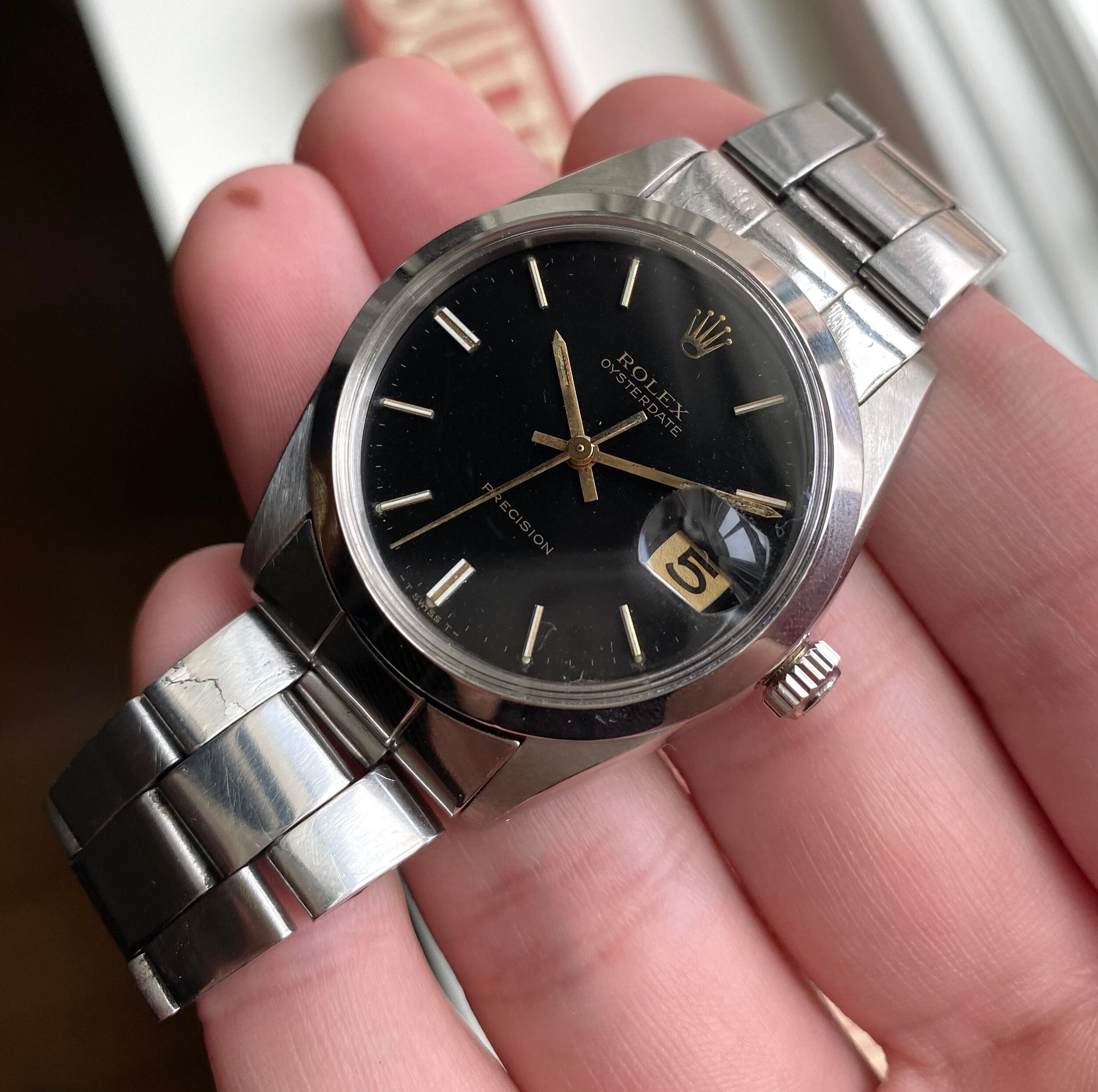 Rolex Oysterdate Precision ref. 6694 — Black Dial