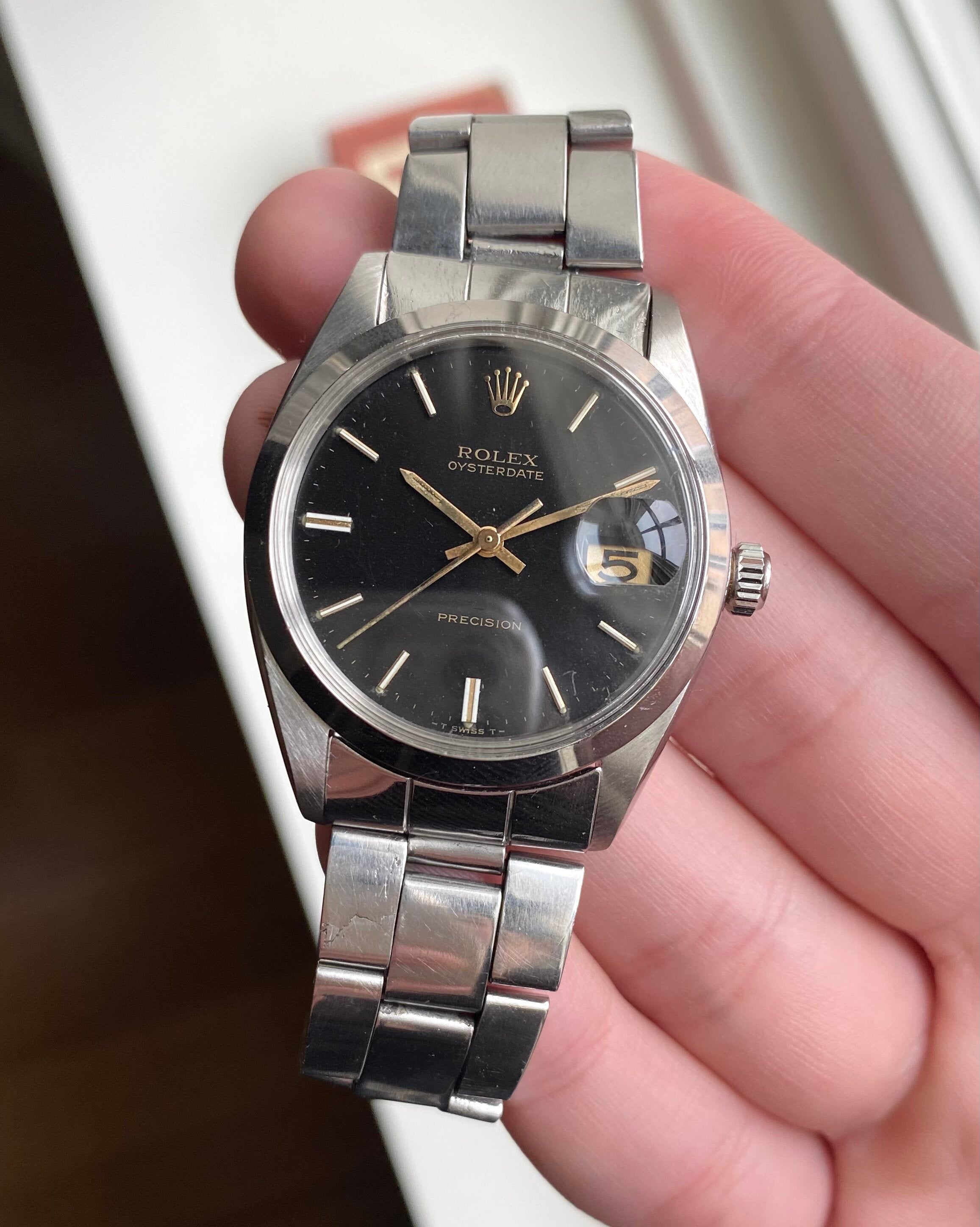 Rolex Oysterdate Precision ref. 6694 — Black Dial