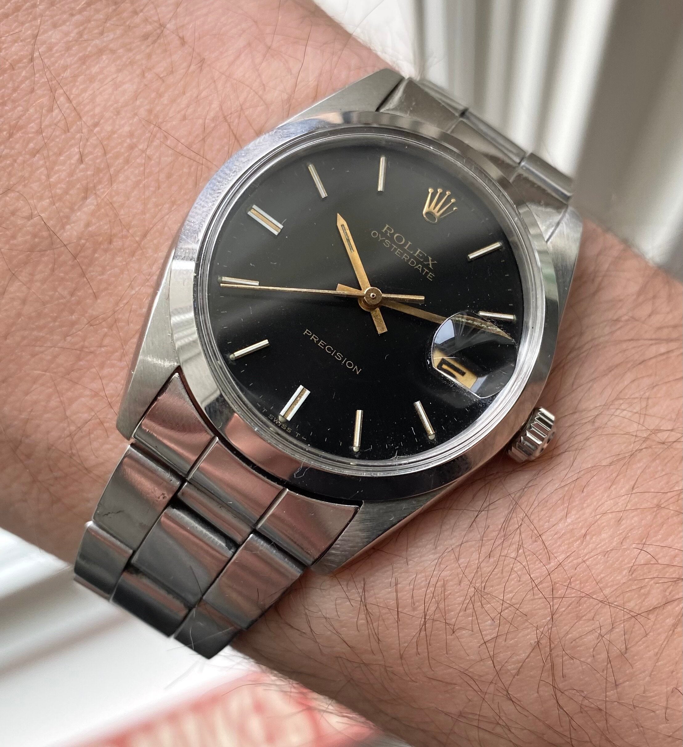 Rolex Oysterdate Precision ref. 6694 — Black Dial