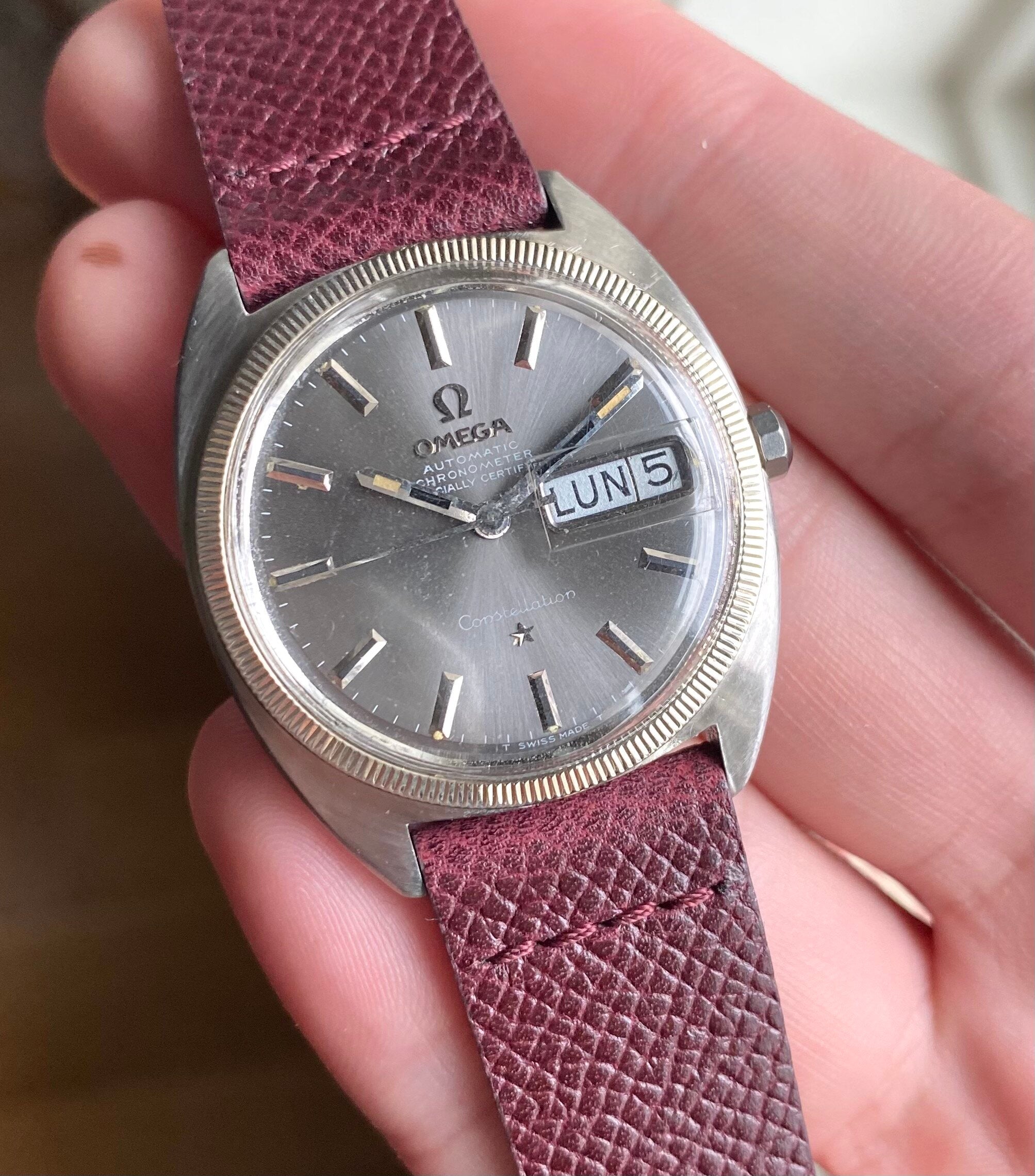 Omega Constellation Day-date — Grey Dial