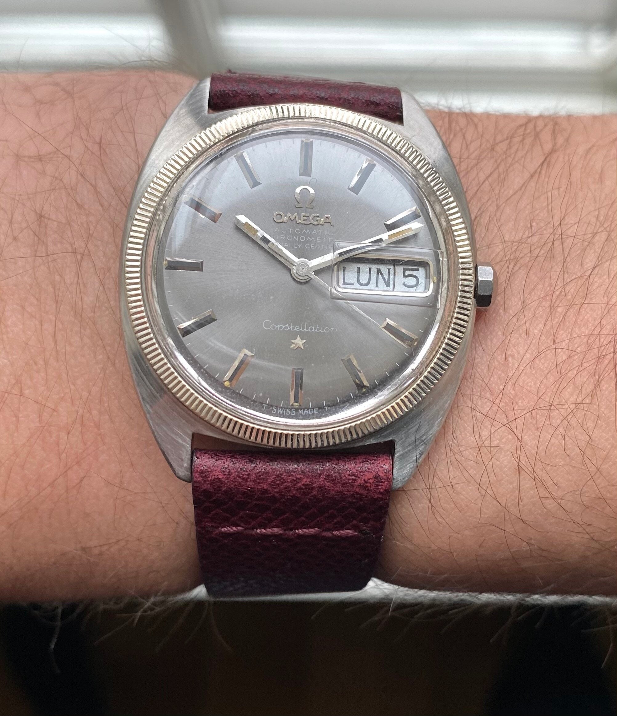 Omega Constellation Day-date — Grey Dial