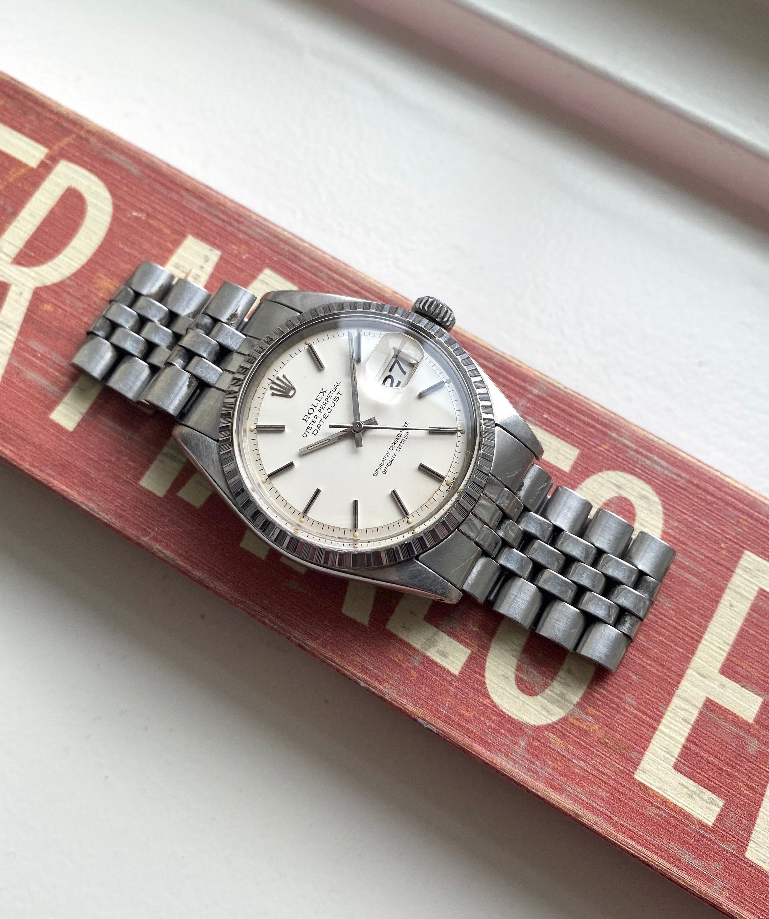 Rolex Datejust ref. 1603 — Matte White Dial