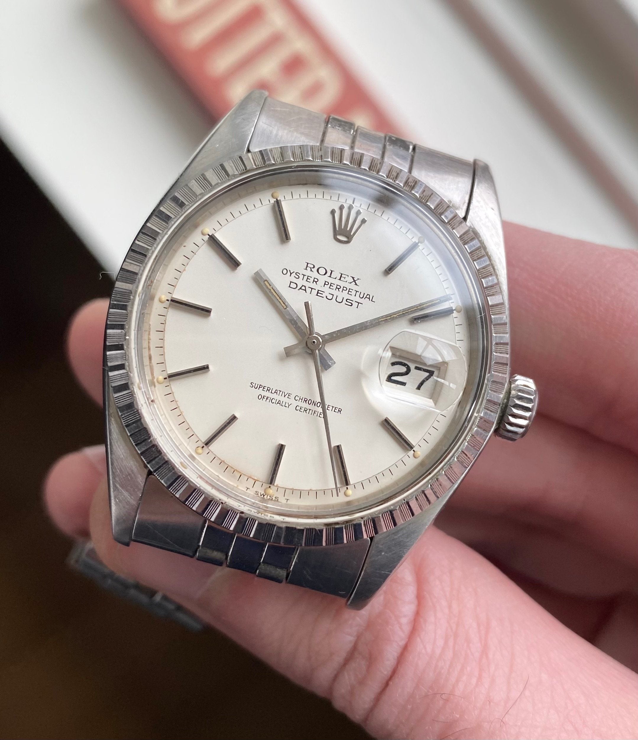 Rolex Datejust ref. 1603 — Matte White Dial