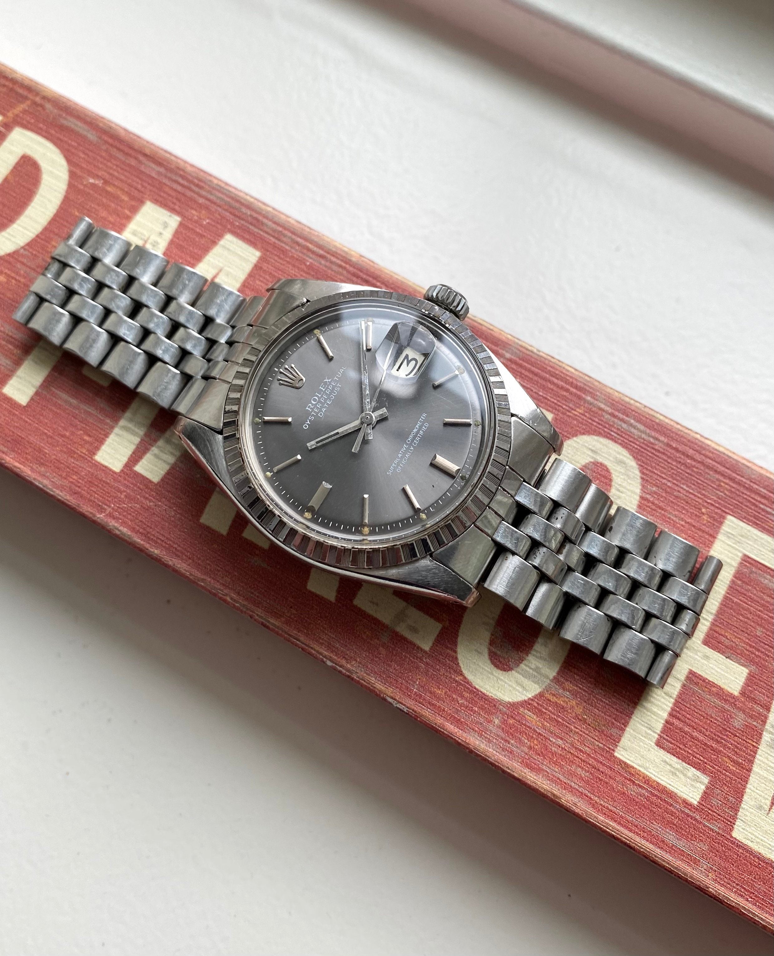 Rolex Datejust ref. 1603 — Grey Sunburst Dial