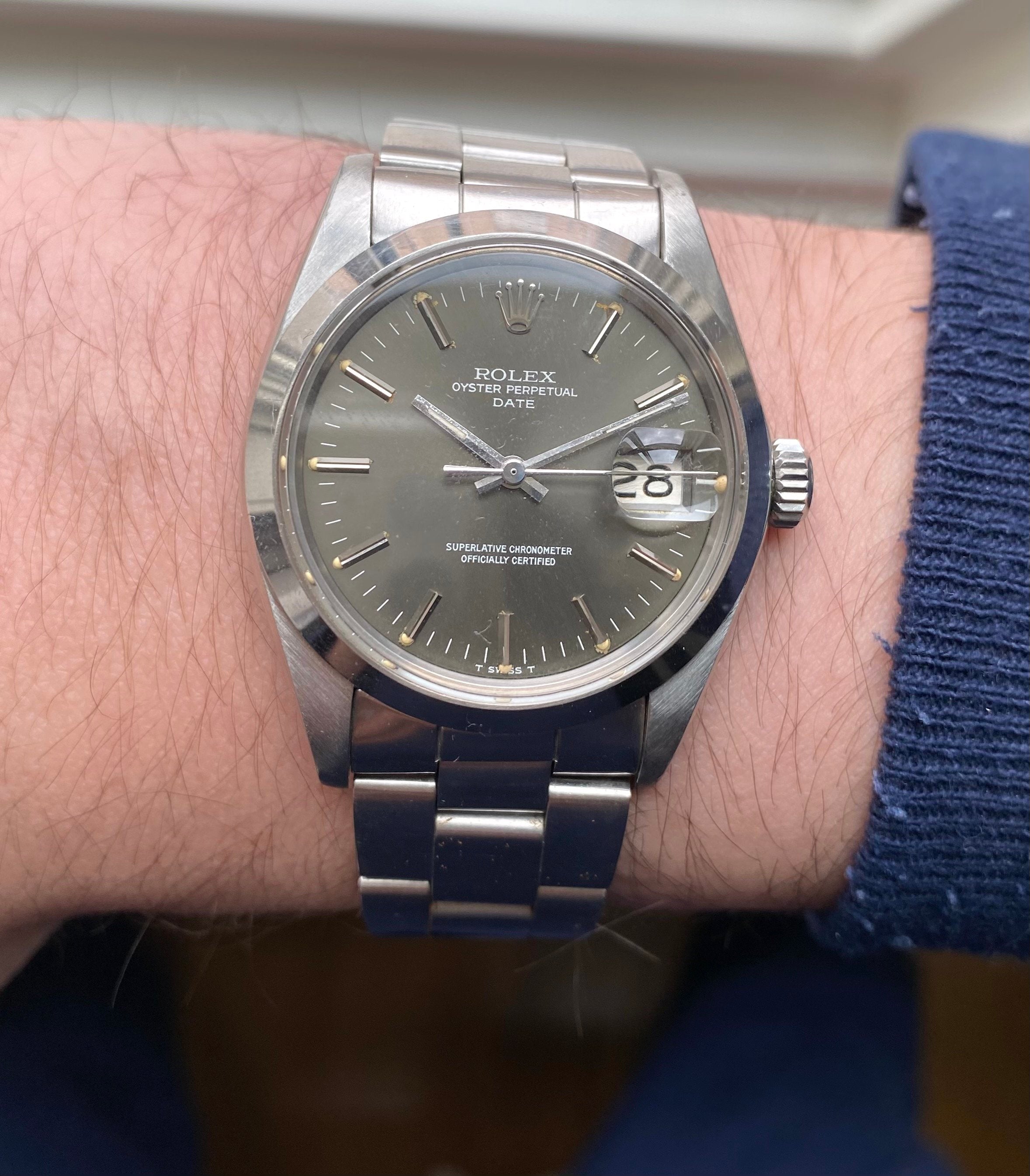 Rolex Oysterperpetual ref. 1500 — Grey Taupe Dial