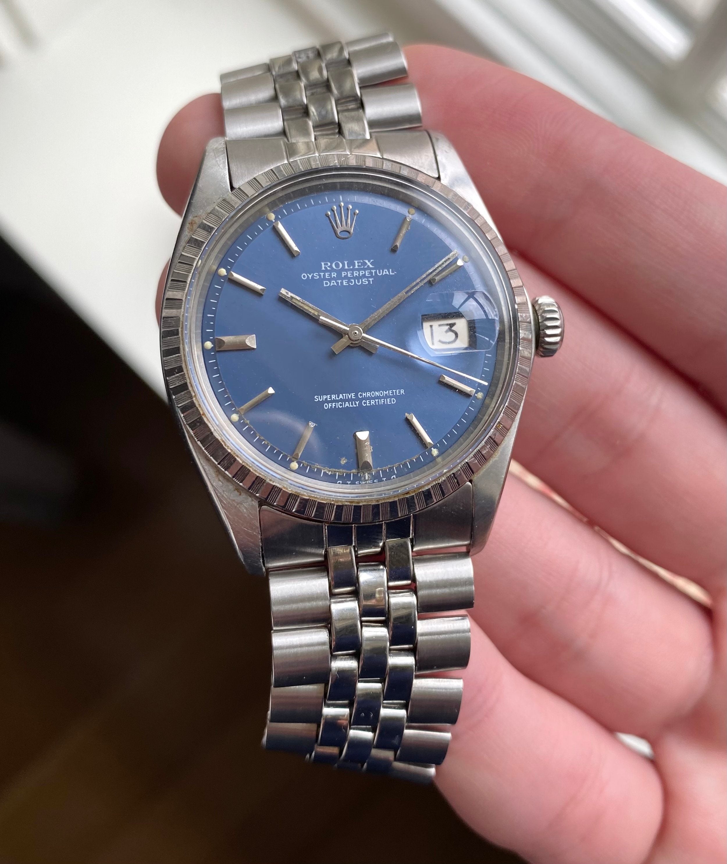 Rolex Datejust ref. 1603 — Blue Sigma Dial