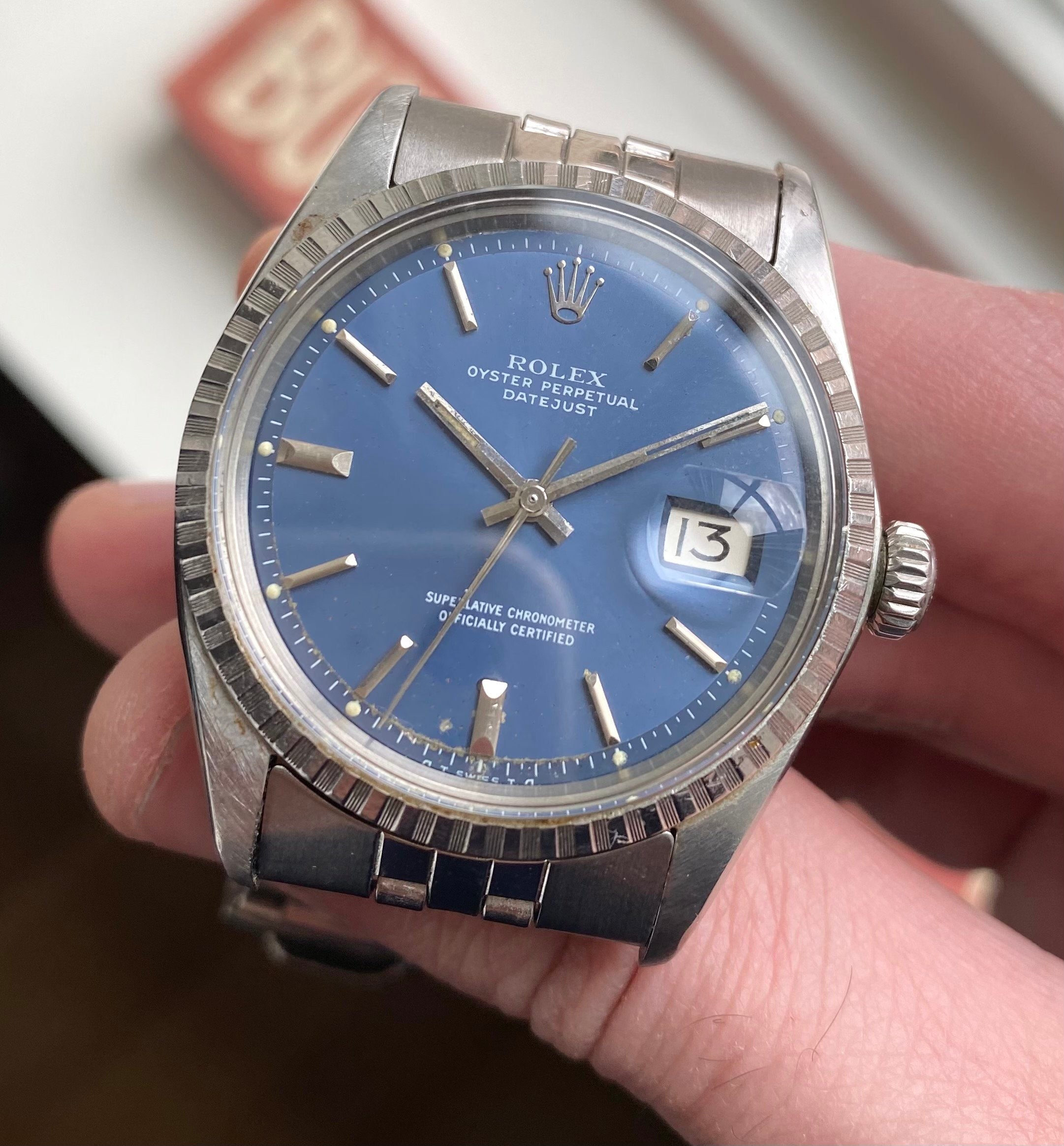 Rolex Datejust ref. 1603 — Blue Sigma Dial