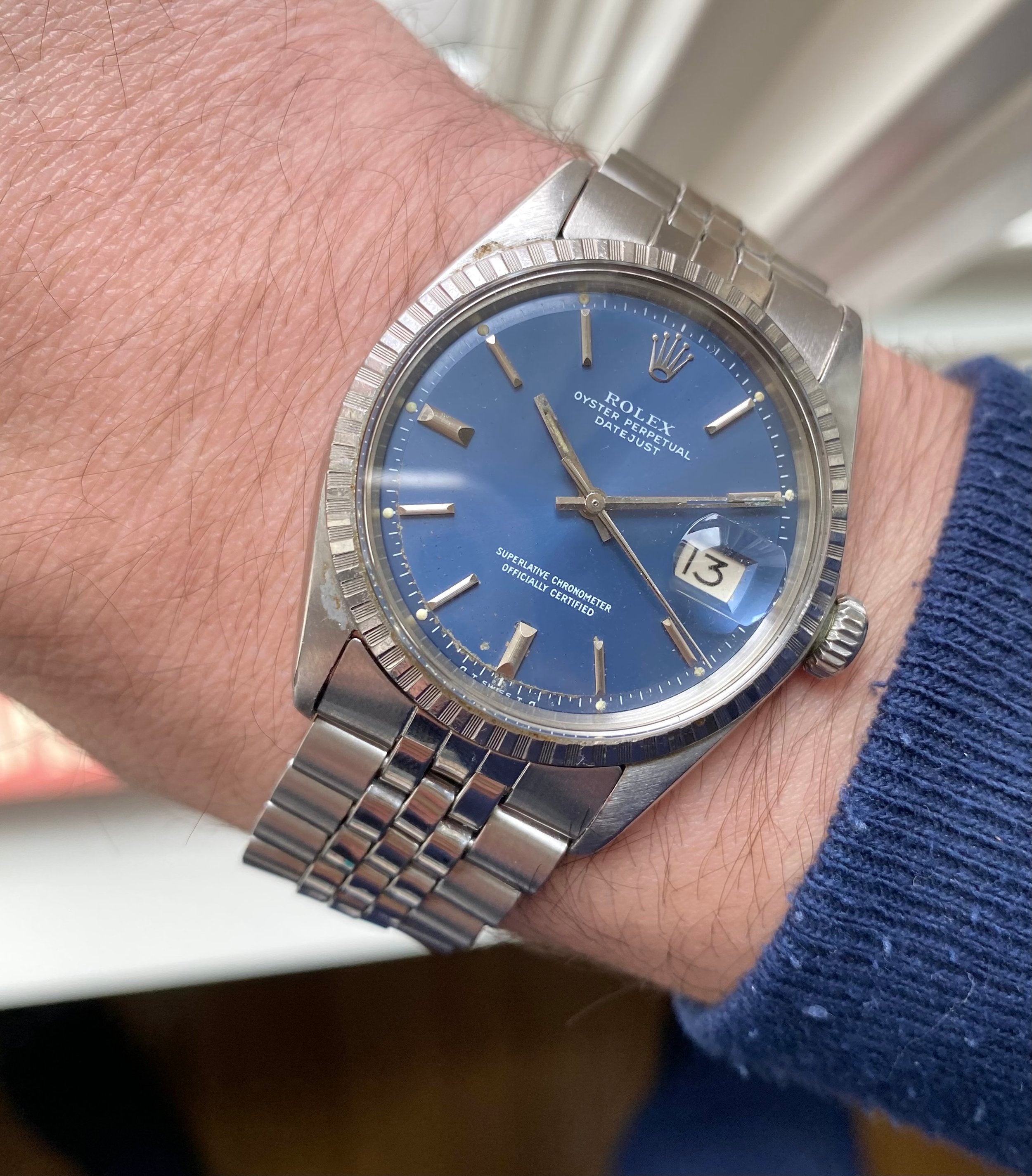 Rolex Datejust ref. 1603 — Blue Sigma Dial