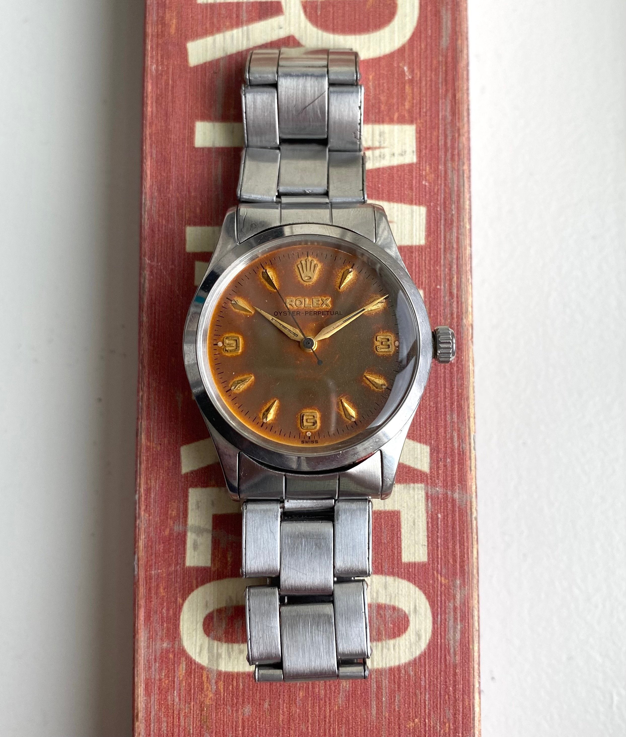 Rolex Oyster Perpetual ref. 6532 — "Explorer" Patina Dial