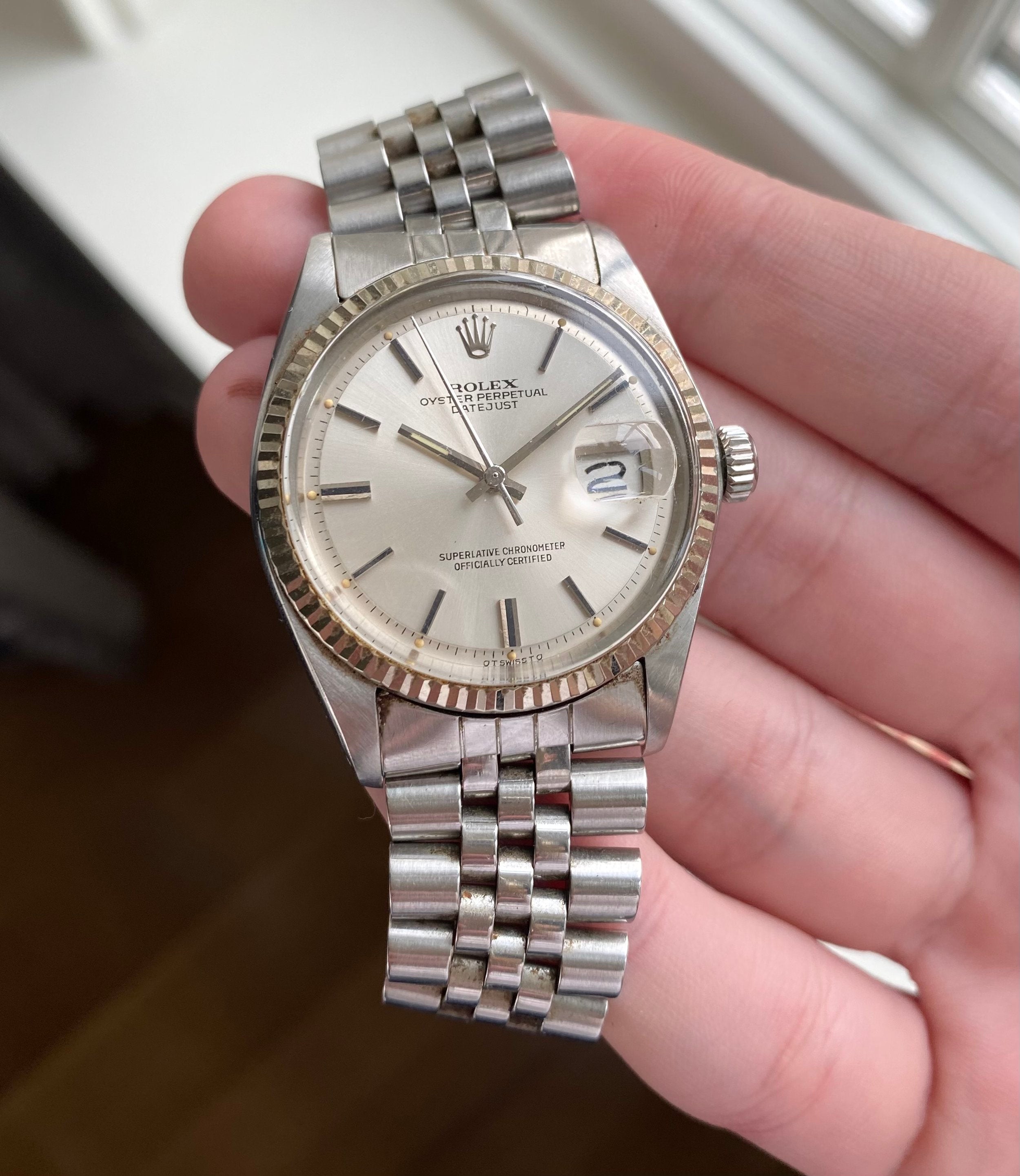 Rolex Datejust ref. 1601 — Silver Sigma Dial