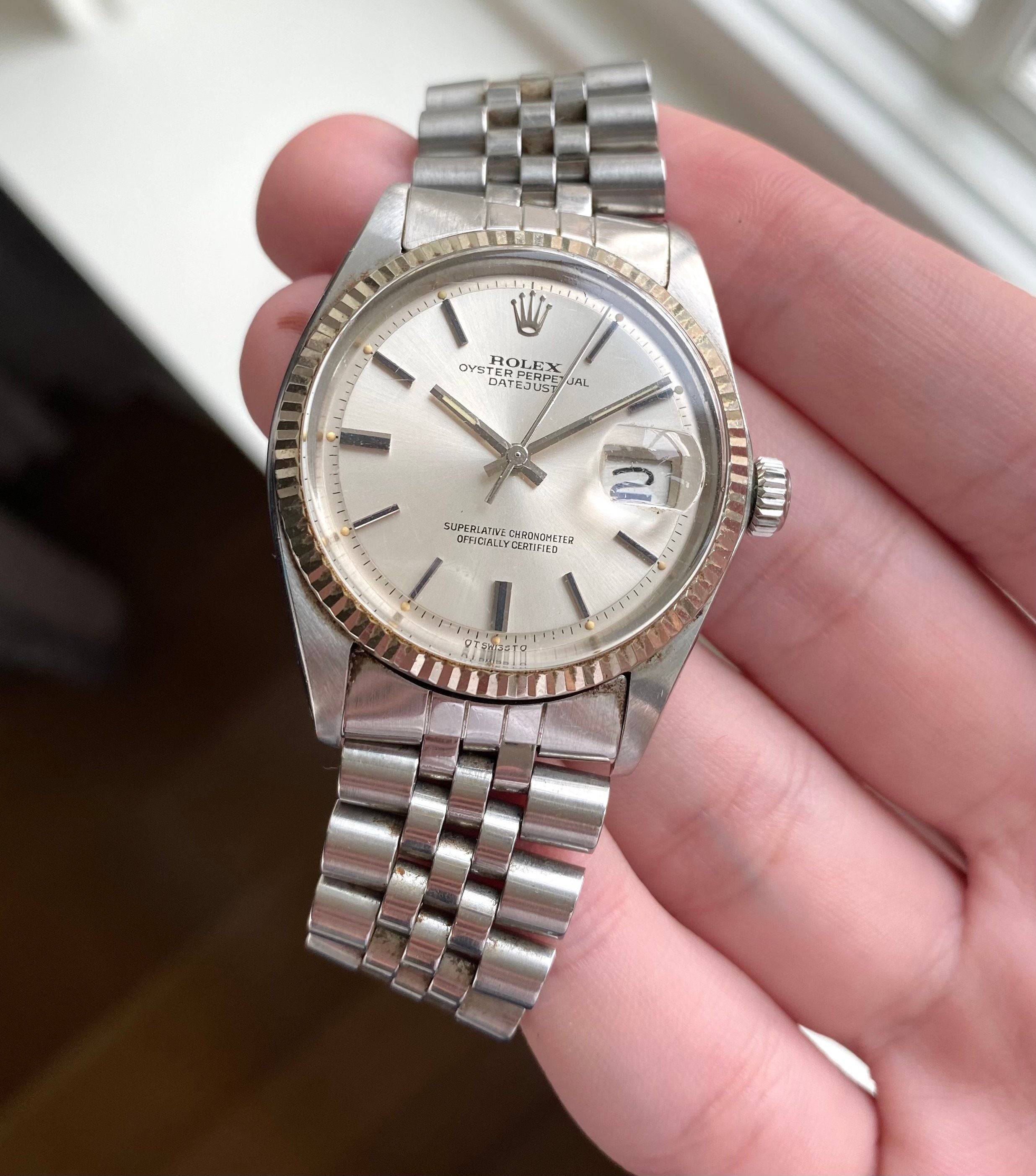 Rolex Datejust ref. 1601 — Silver Sigma Dial