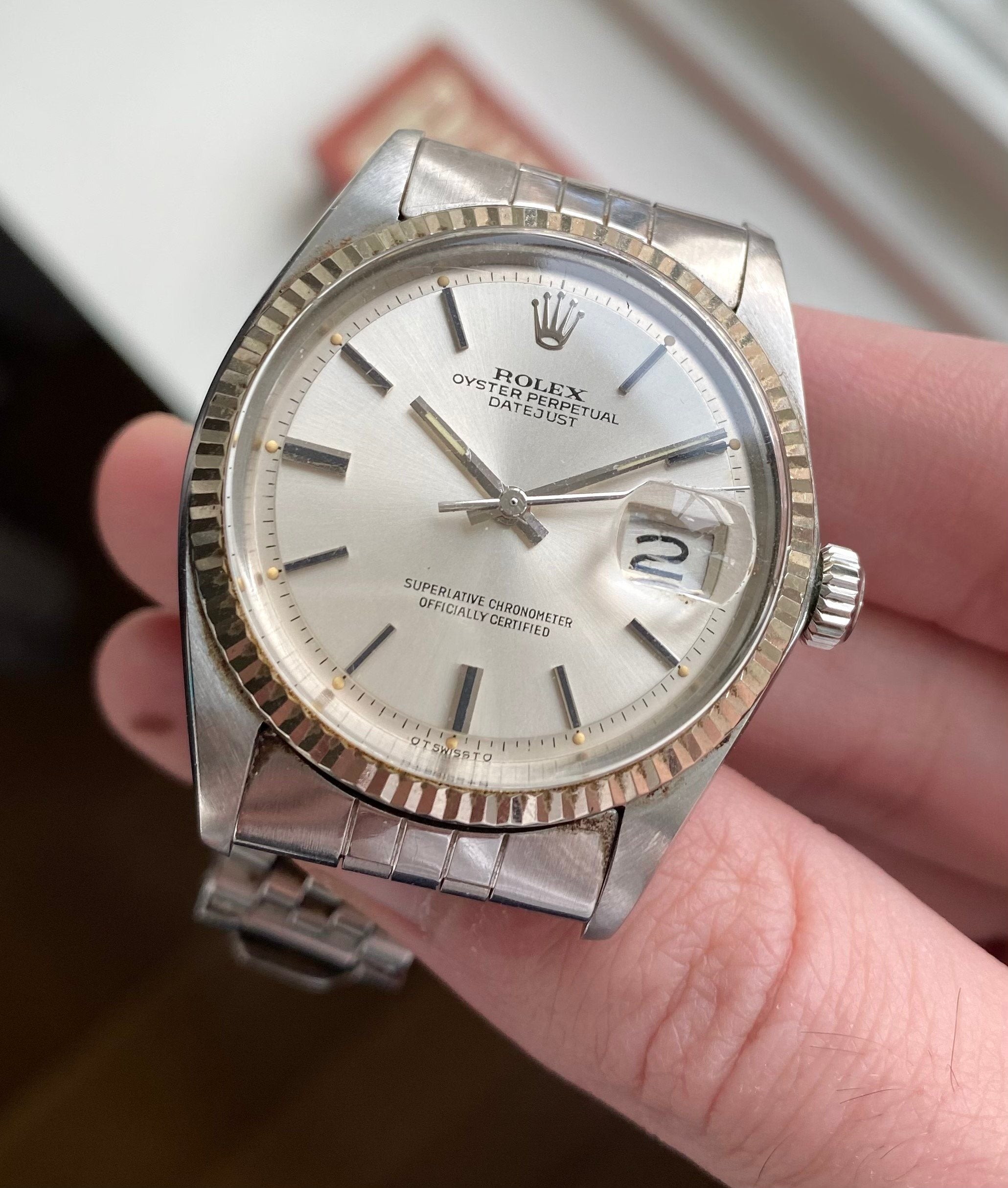 Rolex Datejust ref. 1601 — Silver Sigma Dial