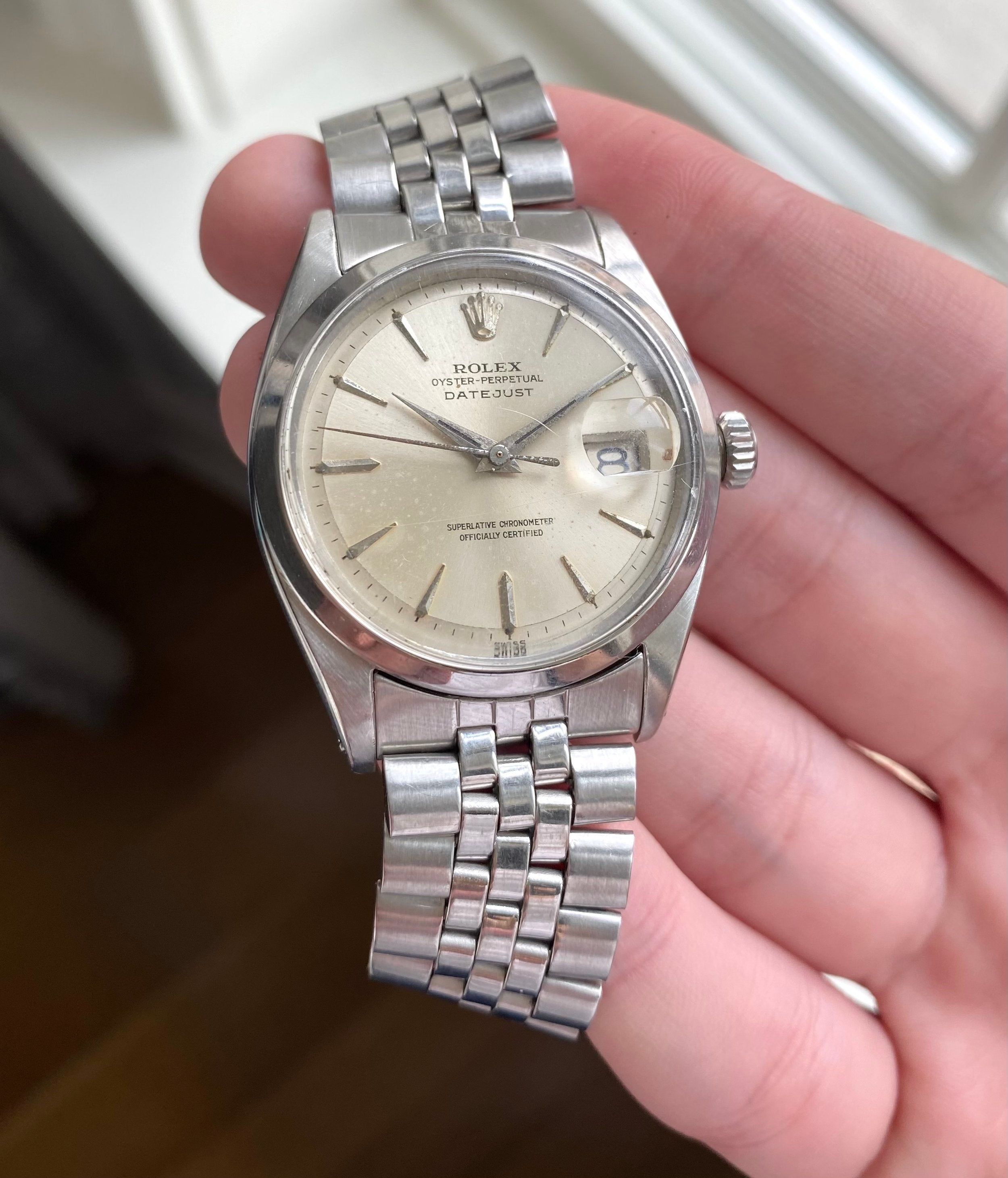 Rolex Datejust ref. 1600 — Dauphine Hands