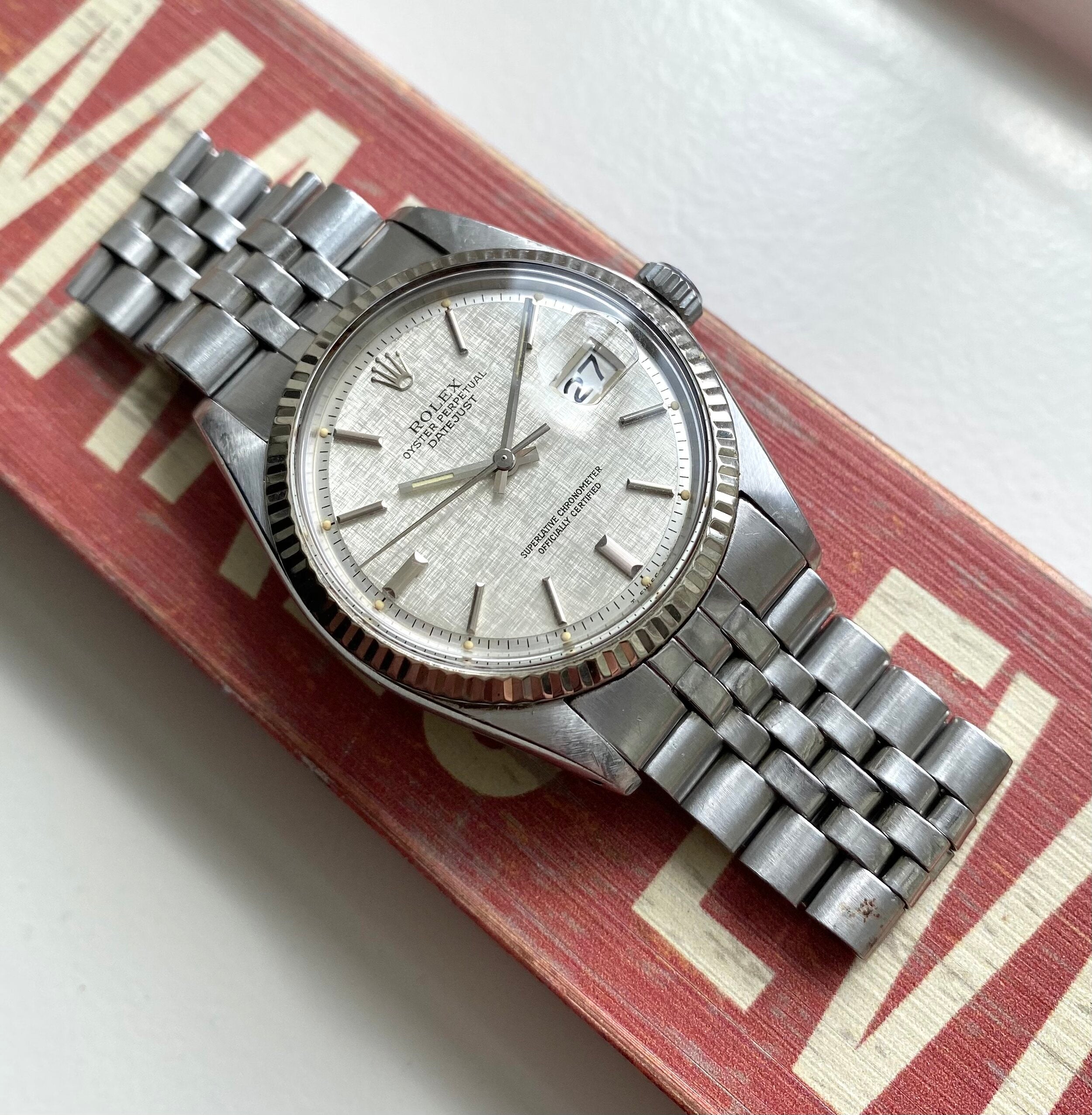 Rolex Datejust ref. 1601 — Linen Dial