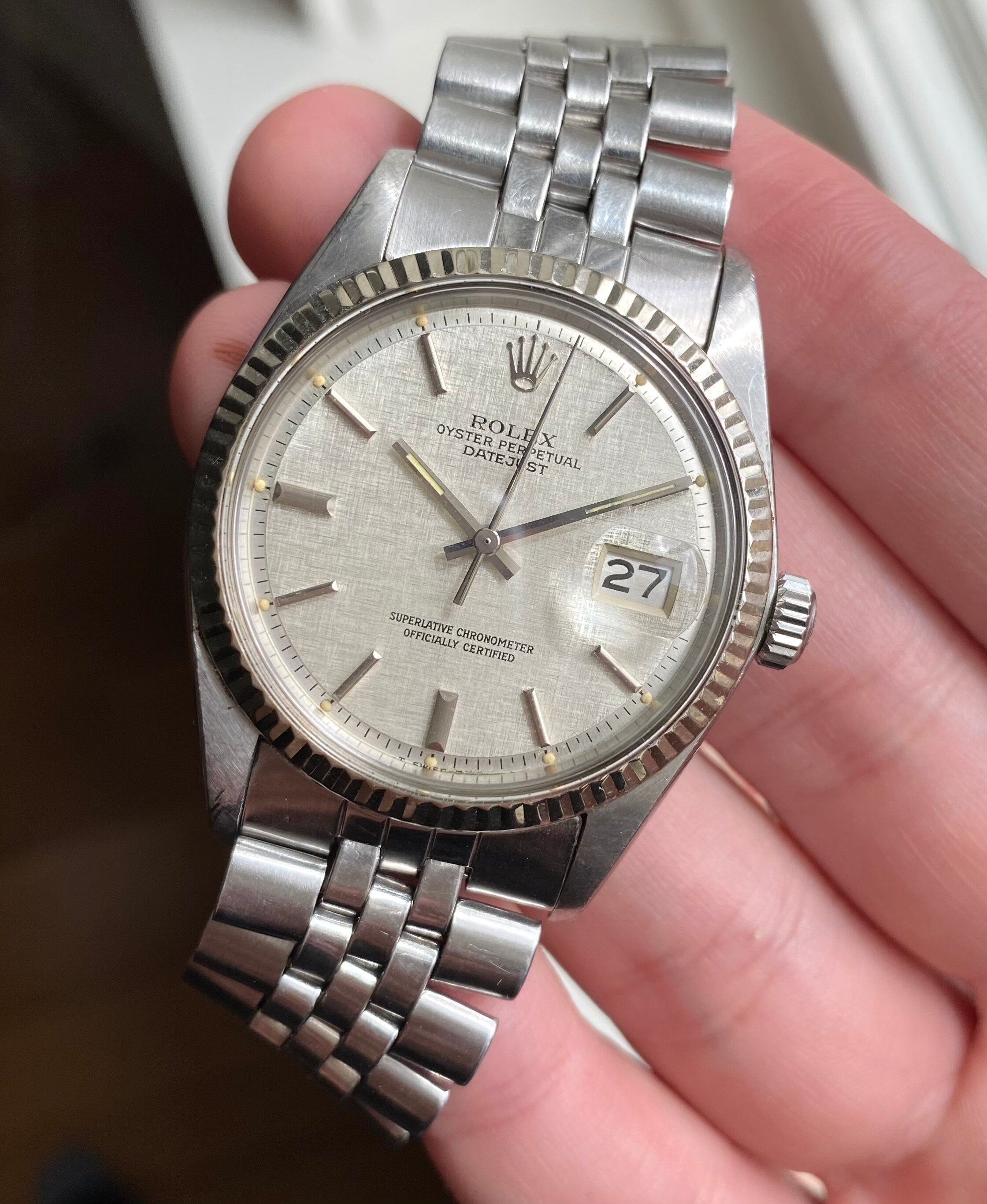 Rolex Datejust ref. 1601 — Linen Dial