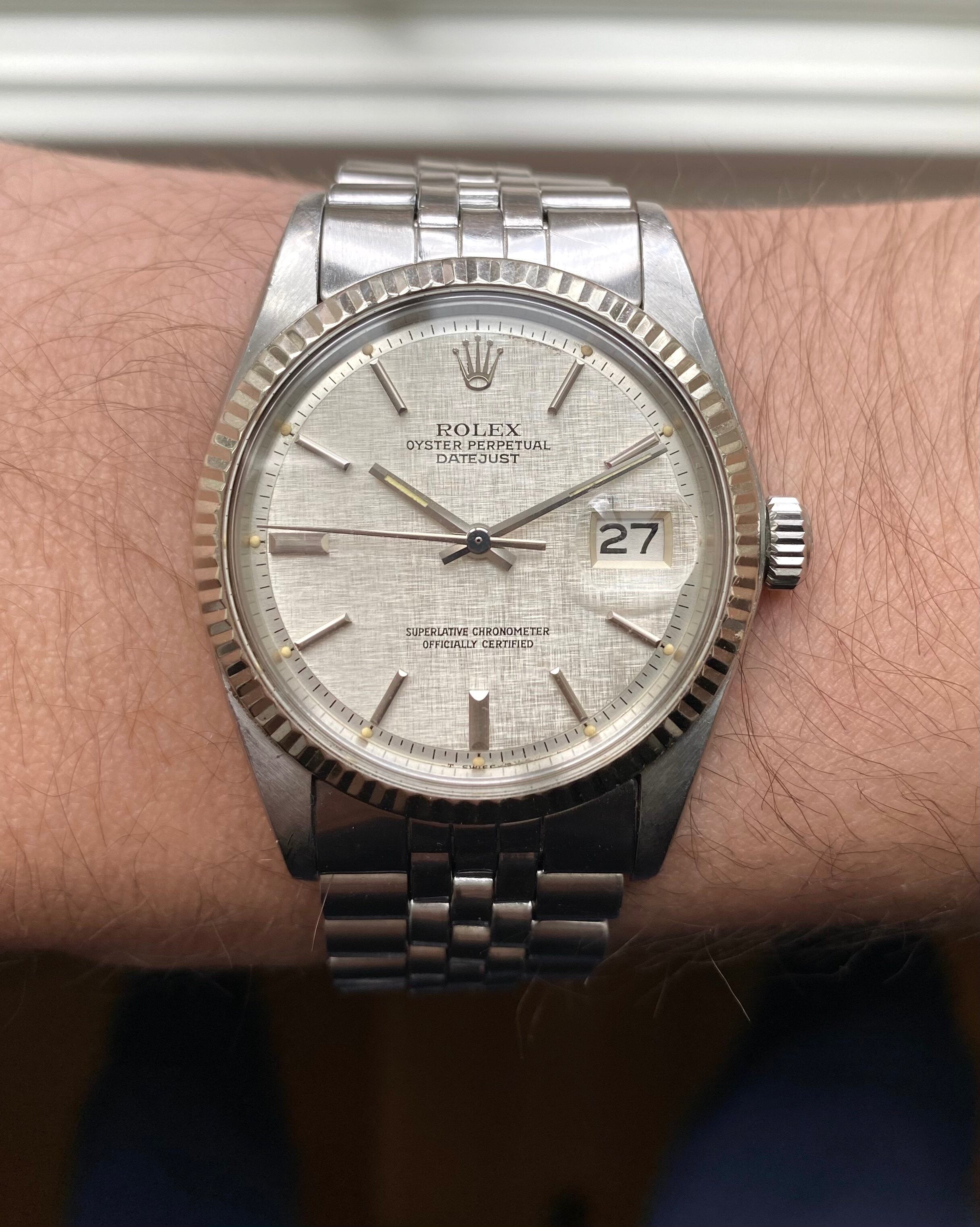 Rolex Datejust ref. 1601 — Linen Dial