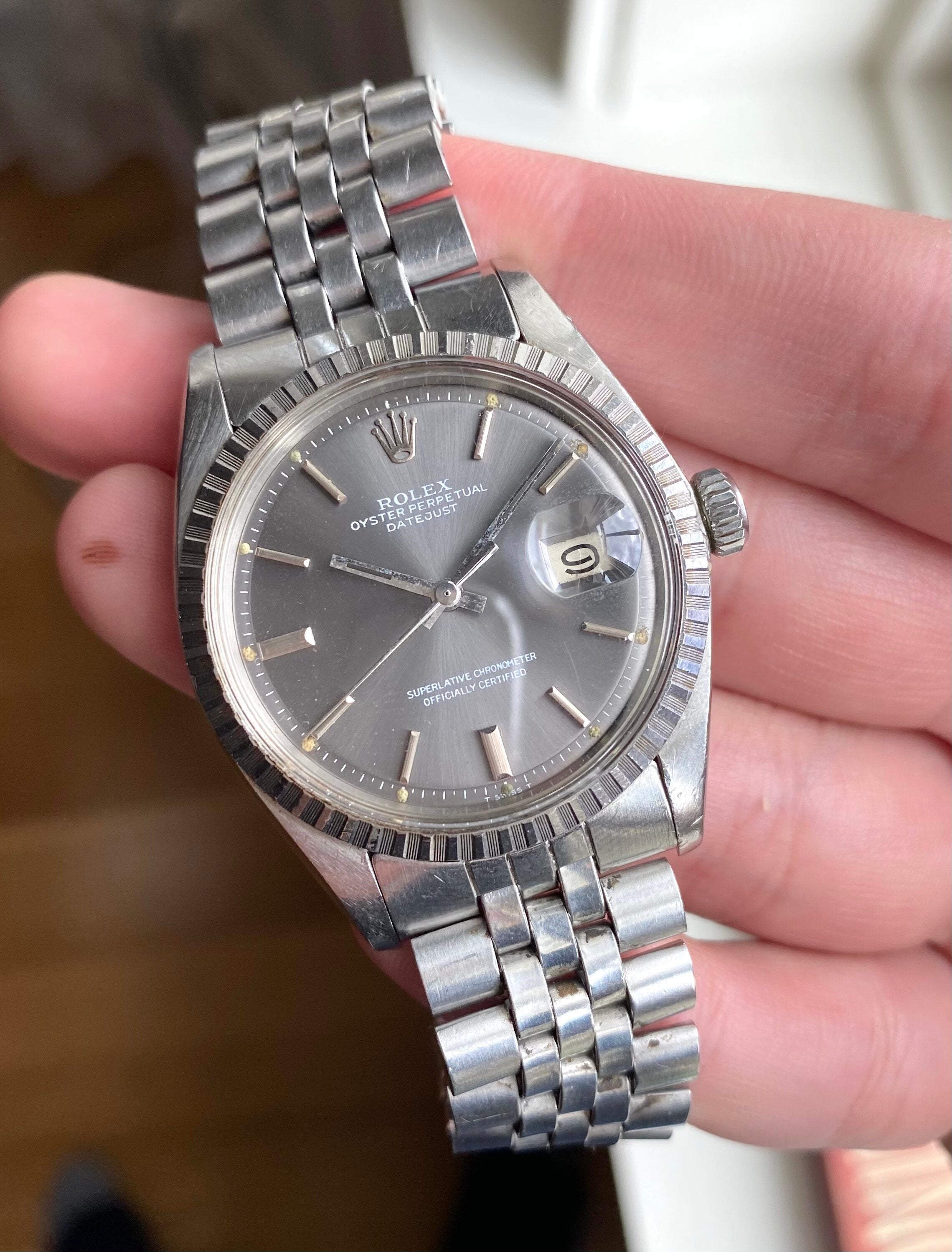 Rolex Datejust ref. 1603 — Grey Dial