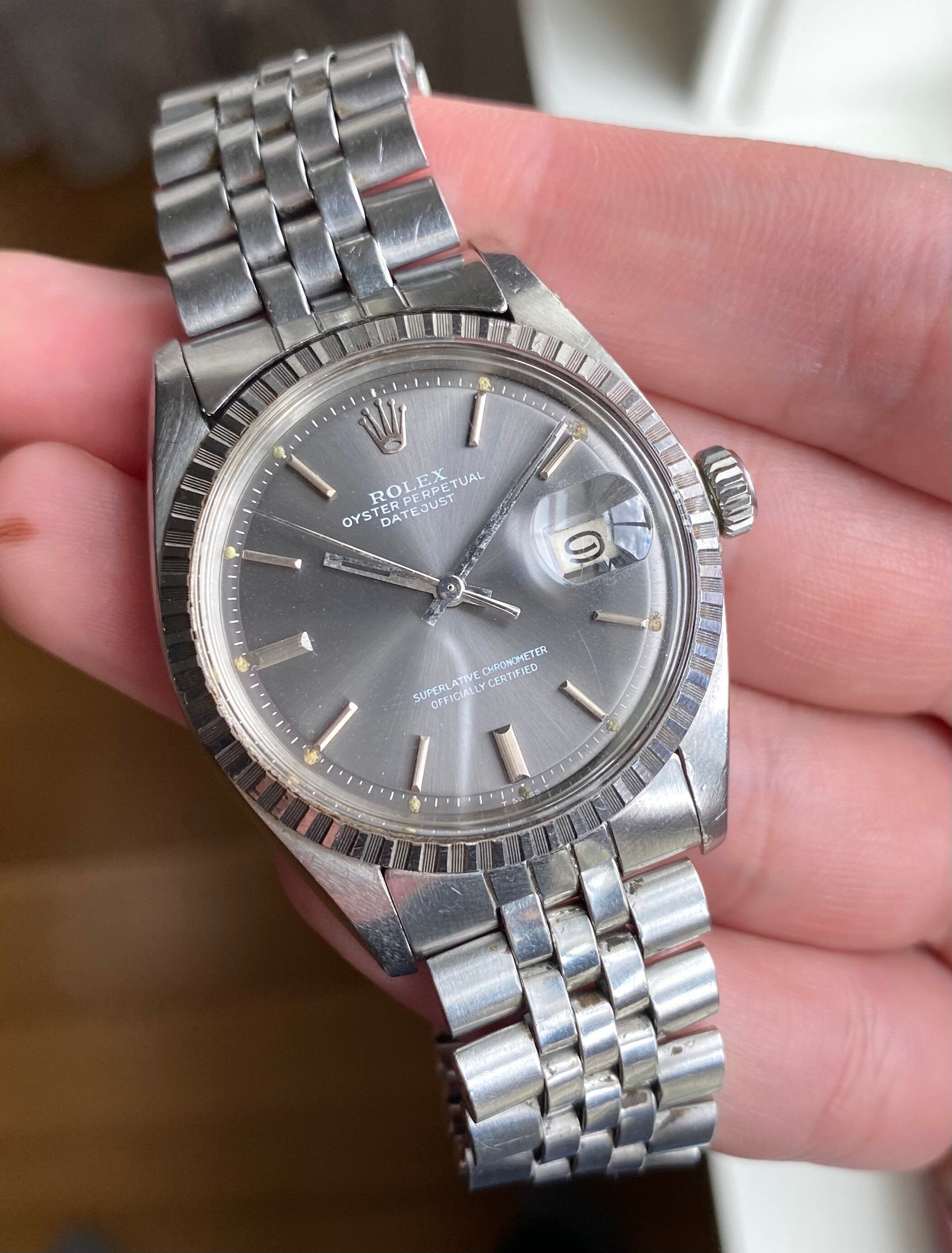 Rolex Datejust ref. 1603 — Grey Dial