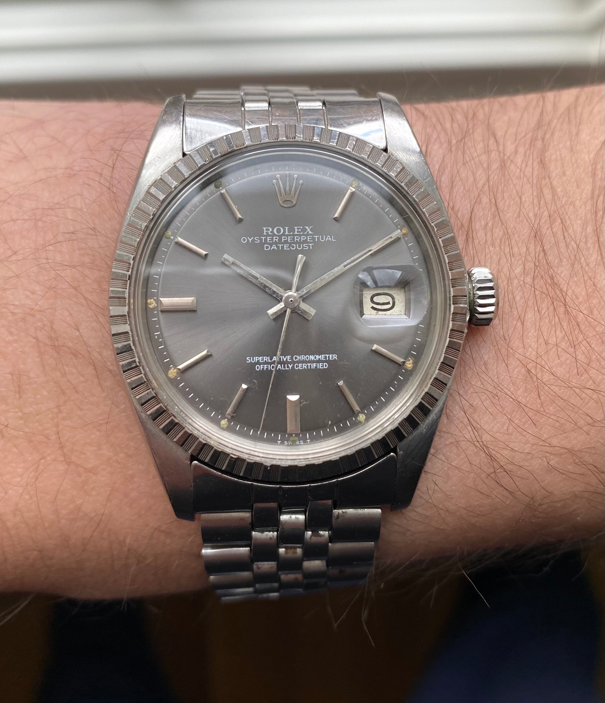 Rolex Datejust ref. 1603 — Grey Dial