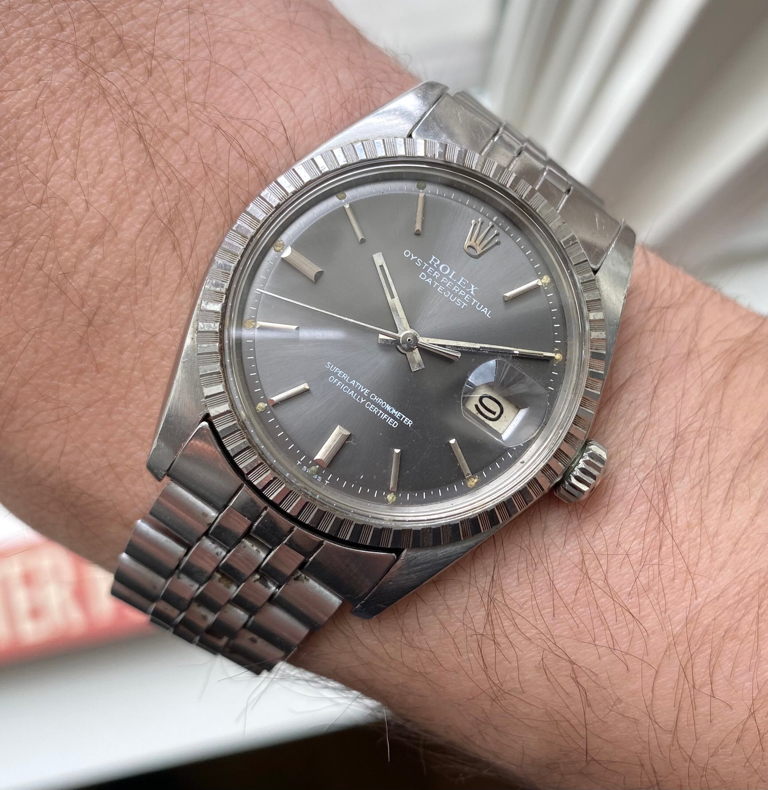 Rolex Datejust ref. 1603 — Grey Dial