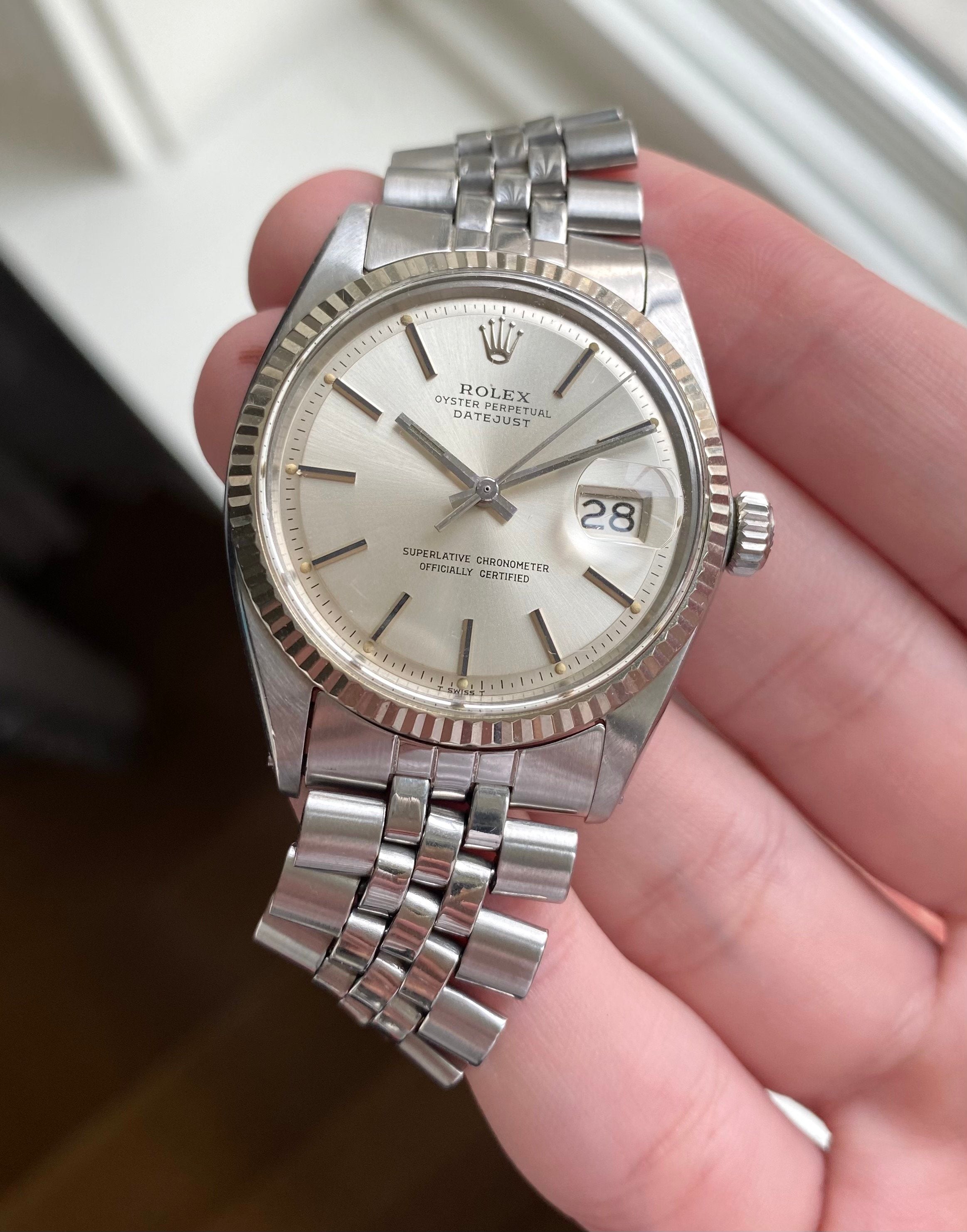 Rolex Datejust ref. 1601 — Silver