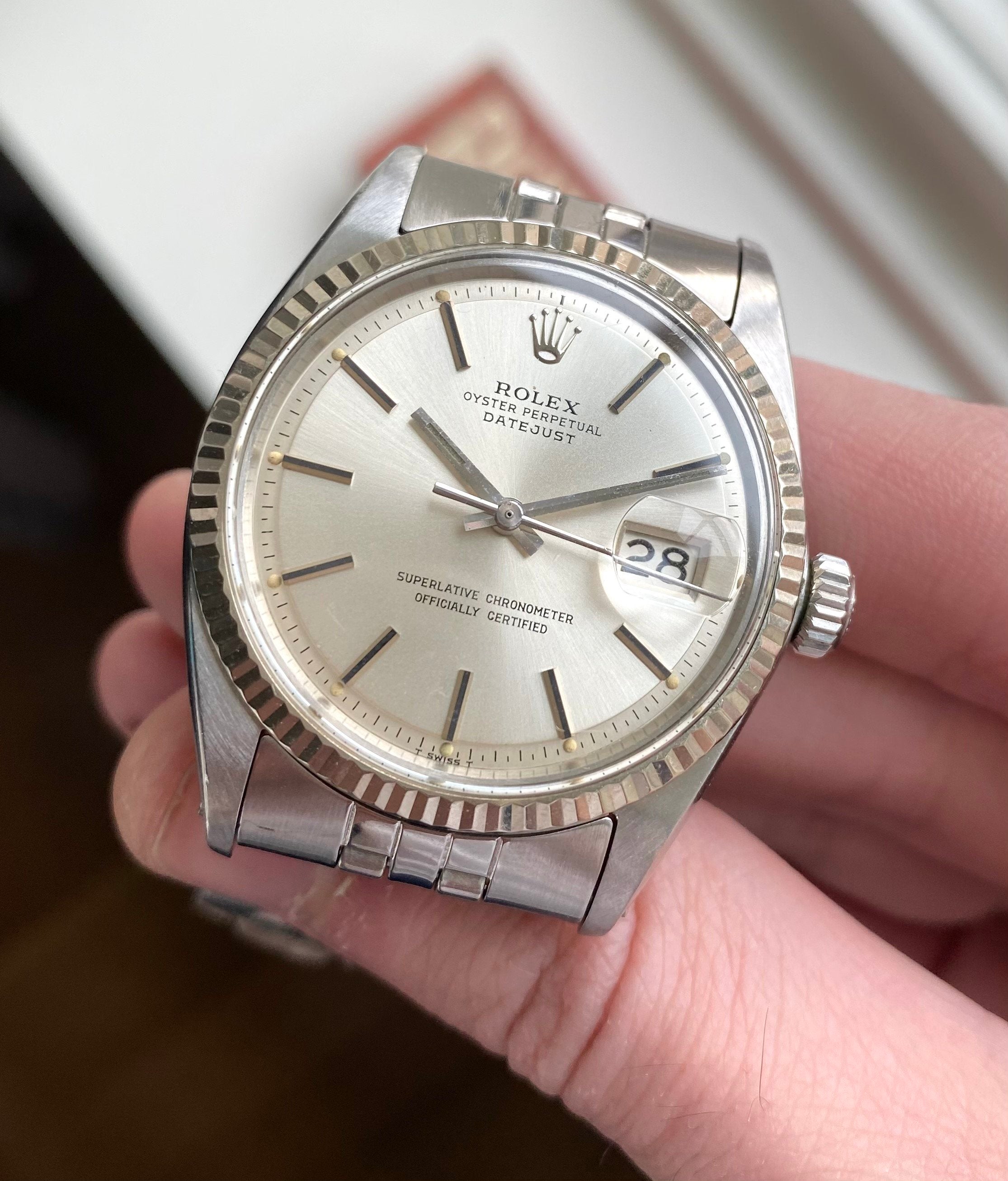 Rolex Datejust ref. 1601 — Silver