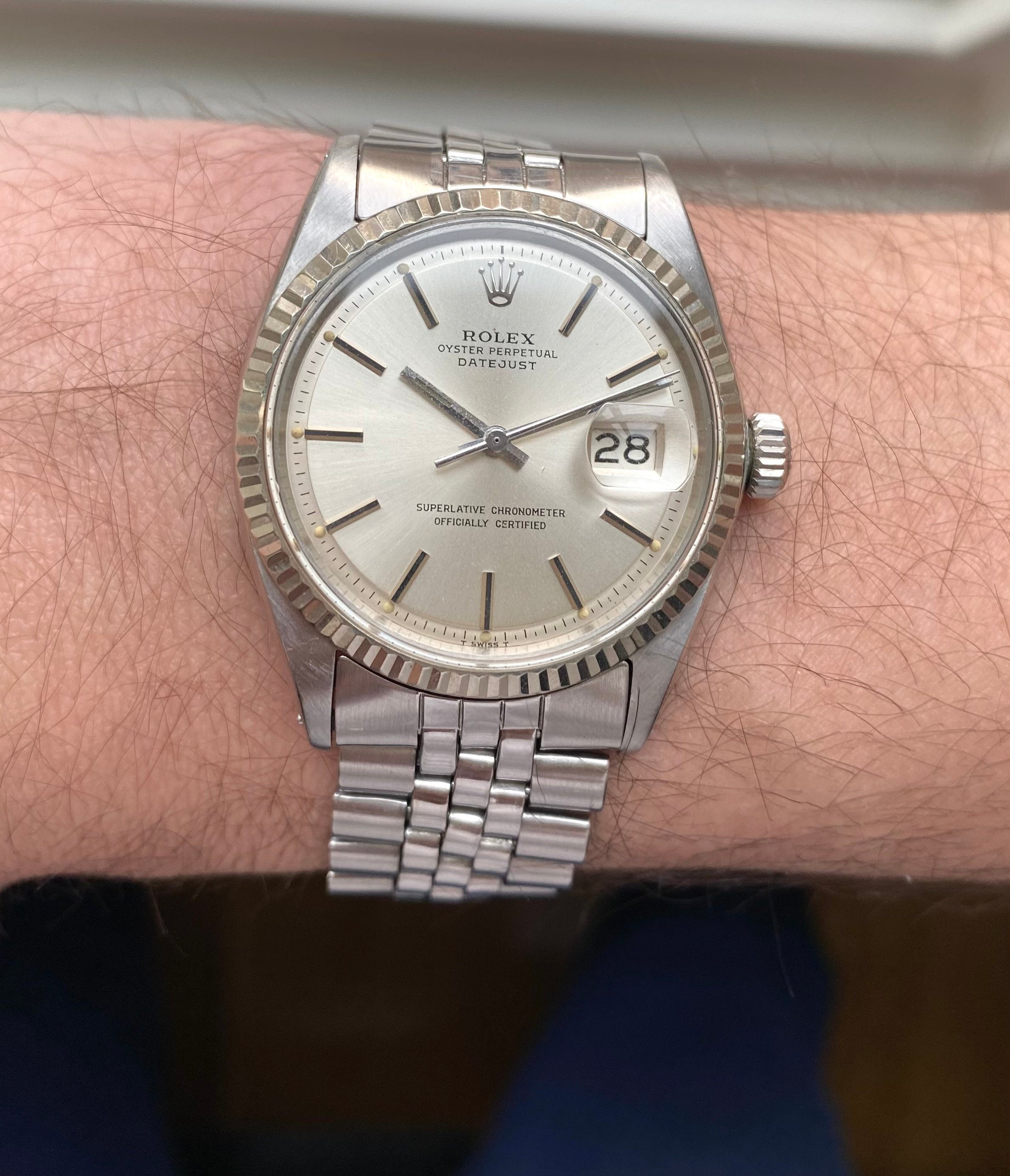 Rolex Datejust ref. 1601 — Silver