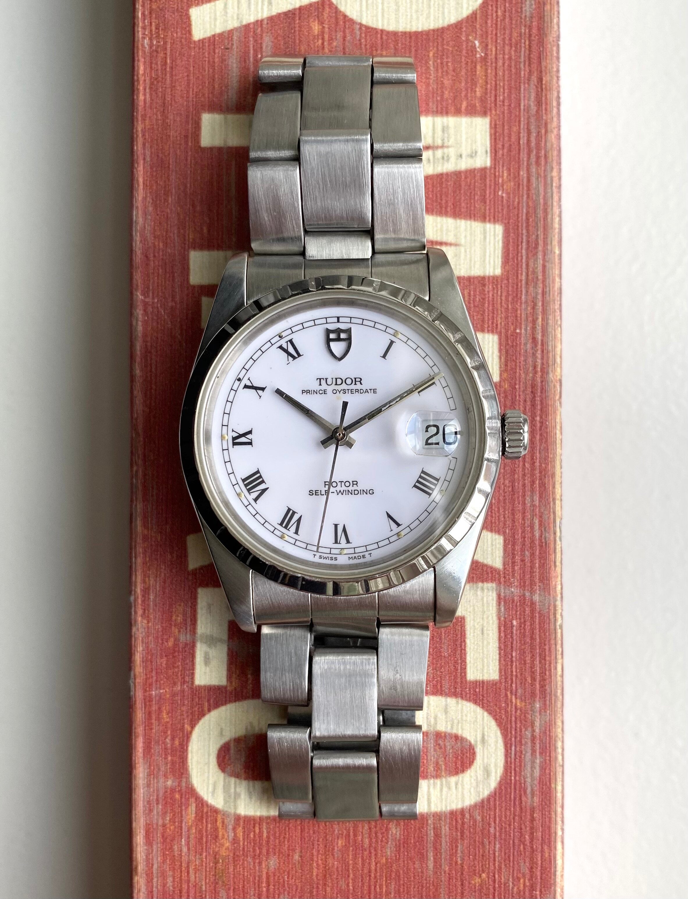 Tudor Prince Oysterdate — White Roman Numeral Dial