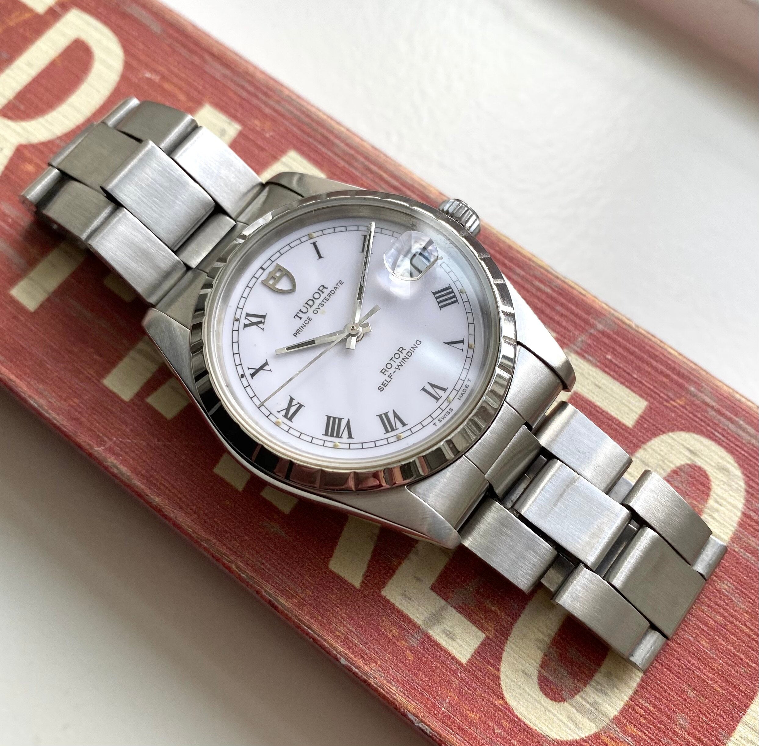 Tudor Prince Oysterdate — White Roman Numeral Dial