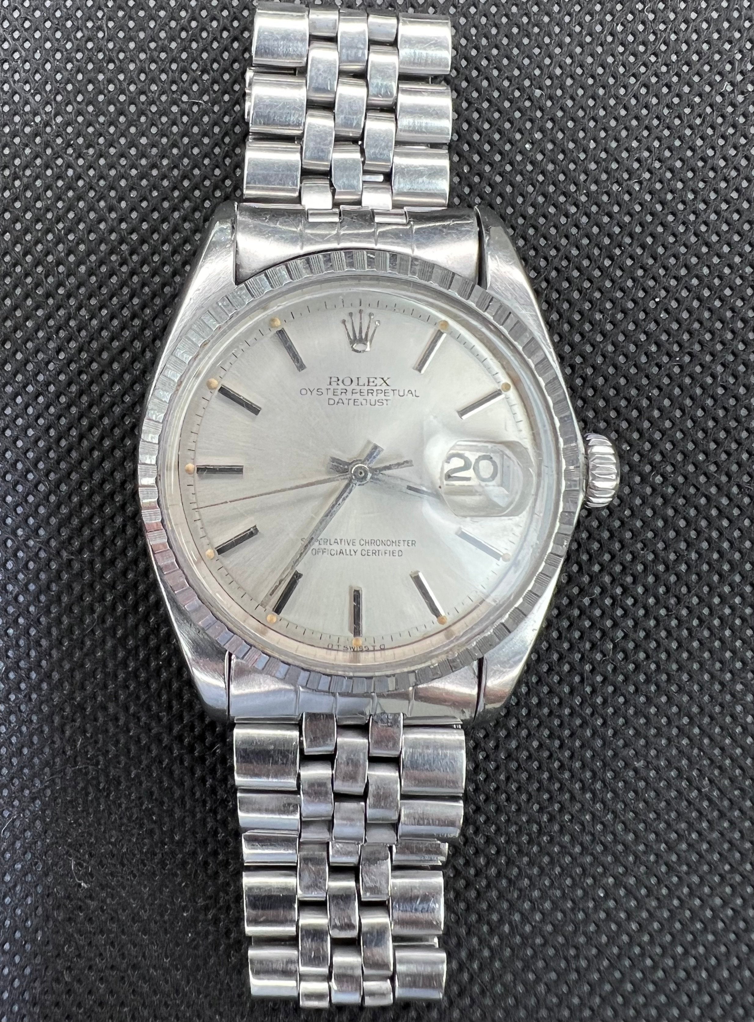 Rolex Datejust 1603 Vintage Silver Sigma Dial Automatic