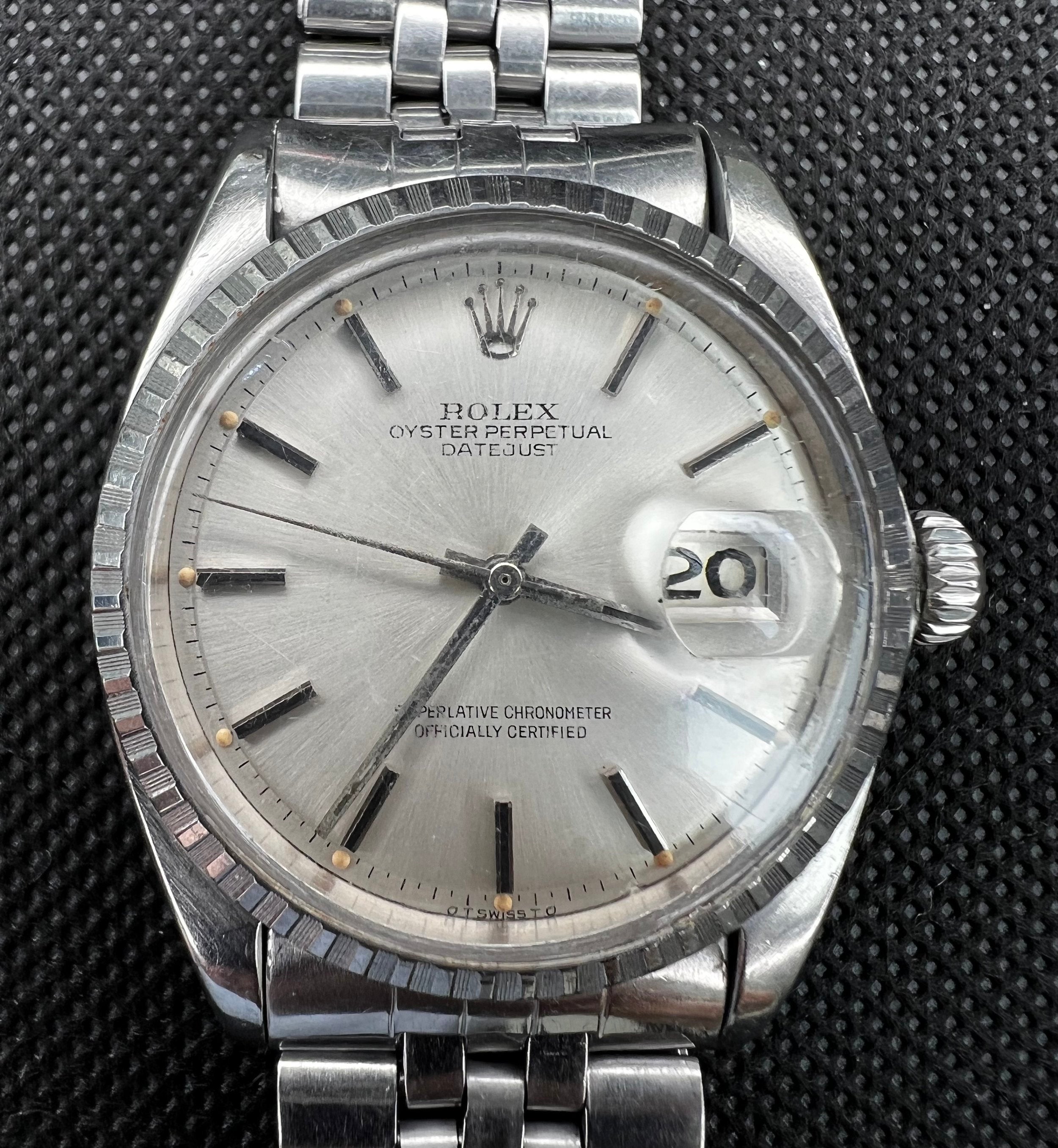 Rolex Datejust 1603 Vintage Silver Sigma Dial Automatic