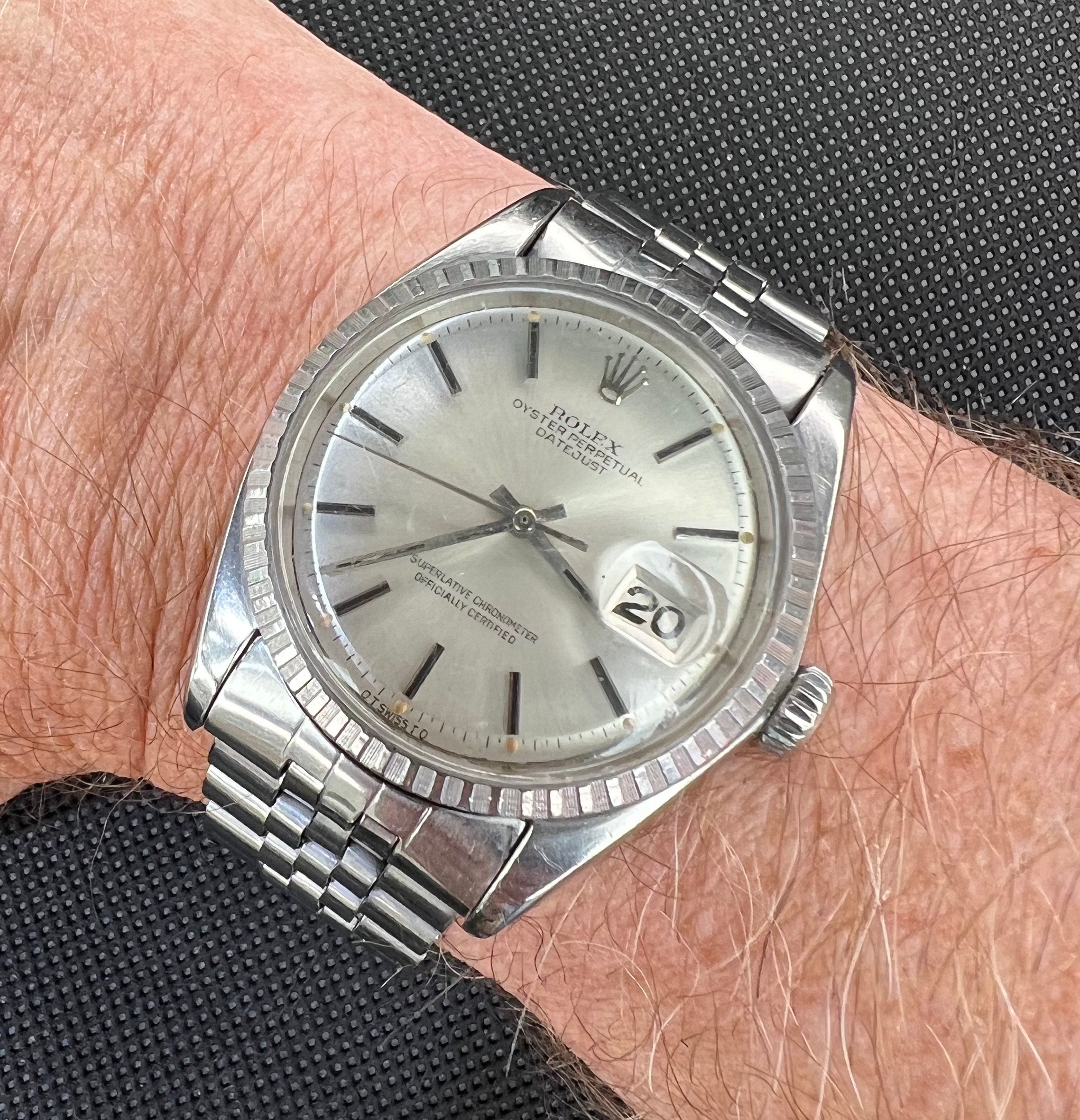 Rolex Datejust 1603 Vintage Silver Sigma Dial Automatic