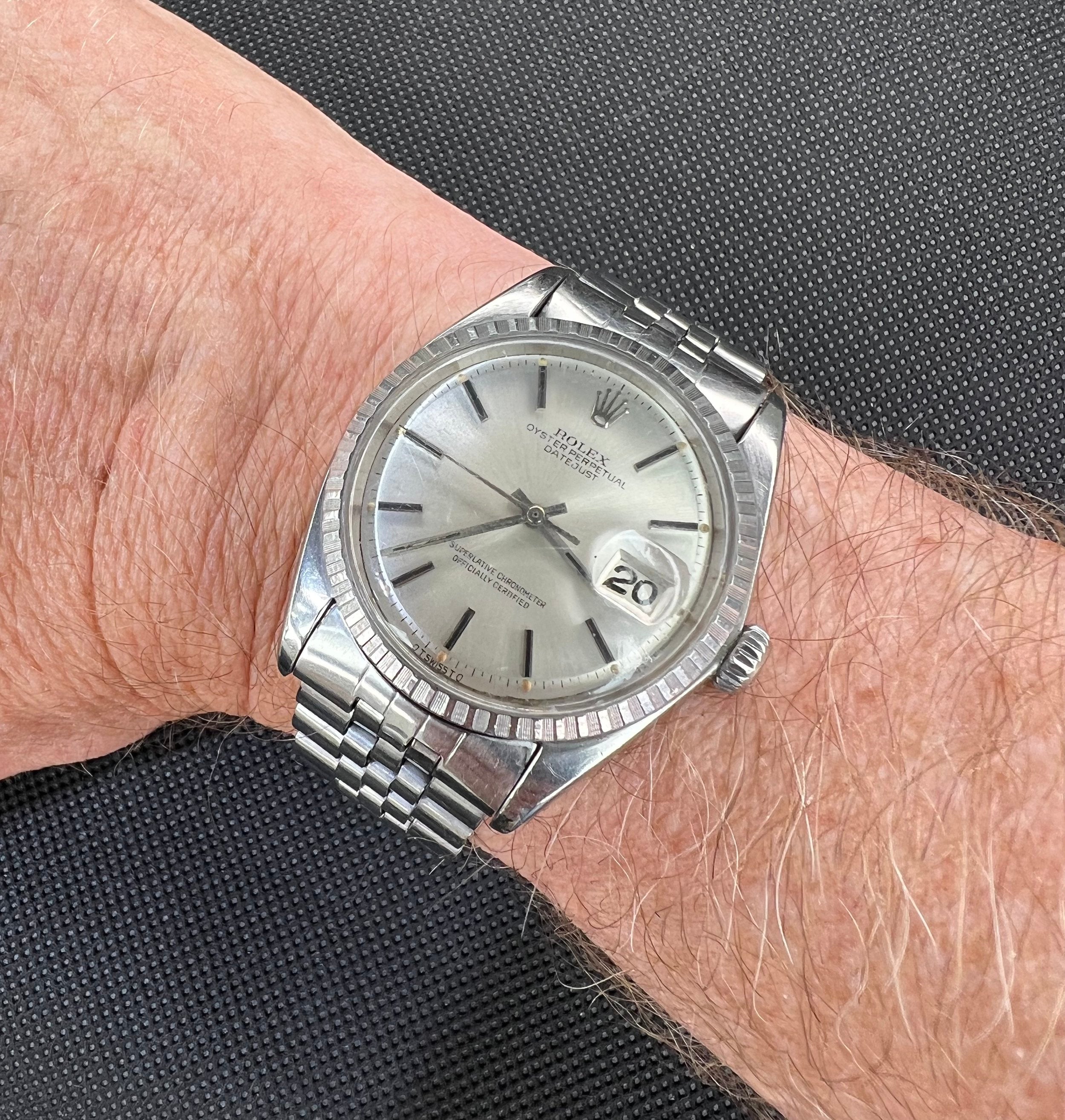 Rolex Datejust 1603 Vintage Silver Sigma Dial Automatic