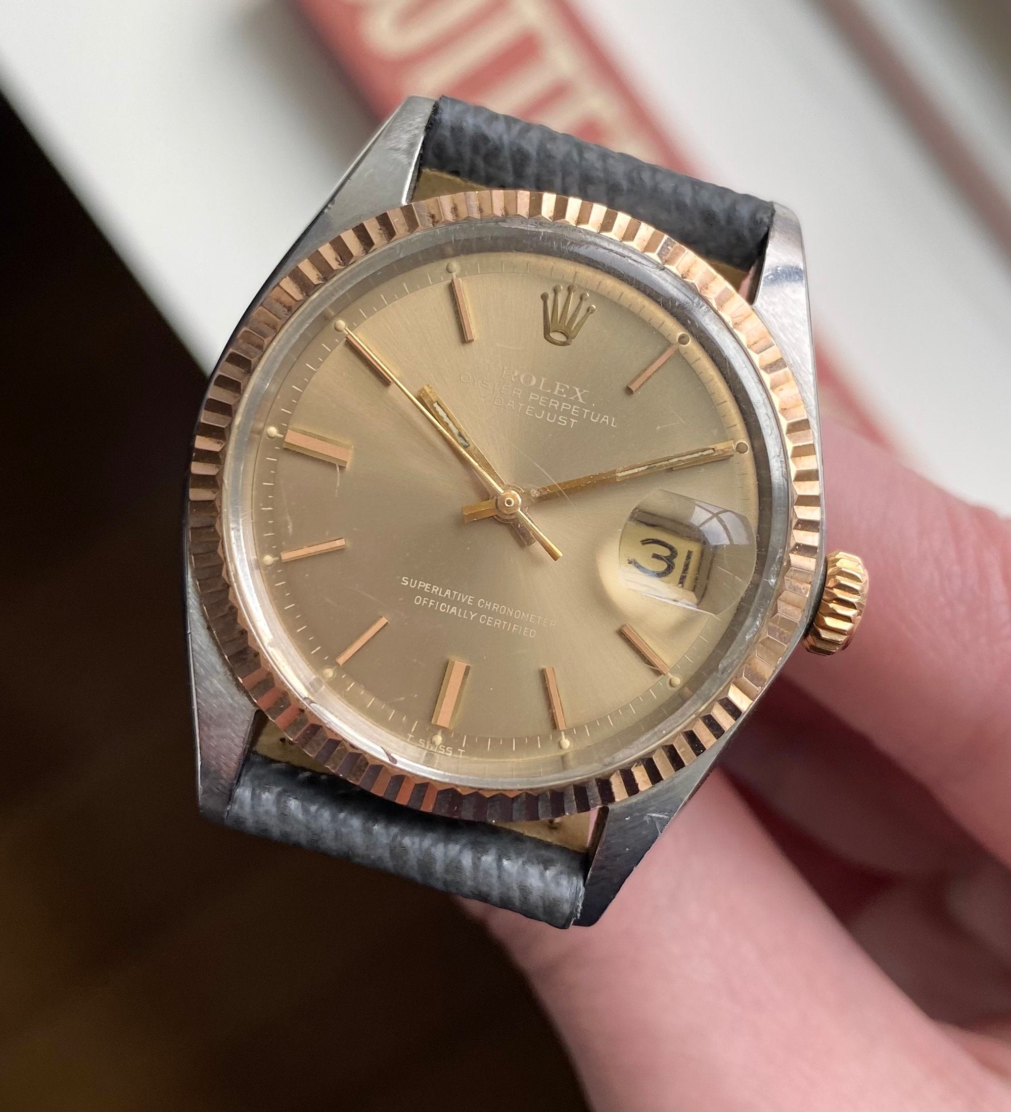 Rolex Datejust ref. 1601 — Rose Gold