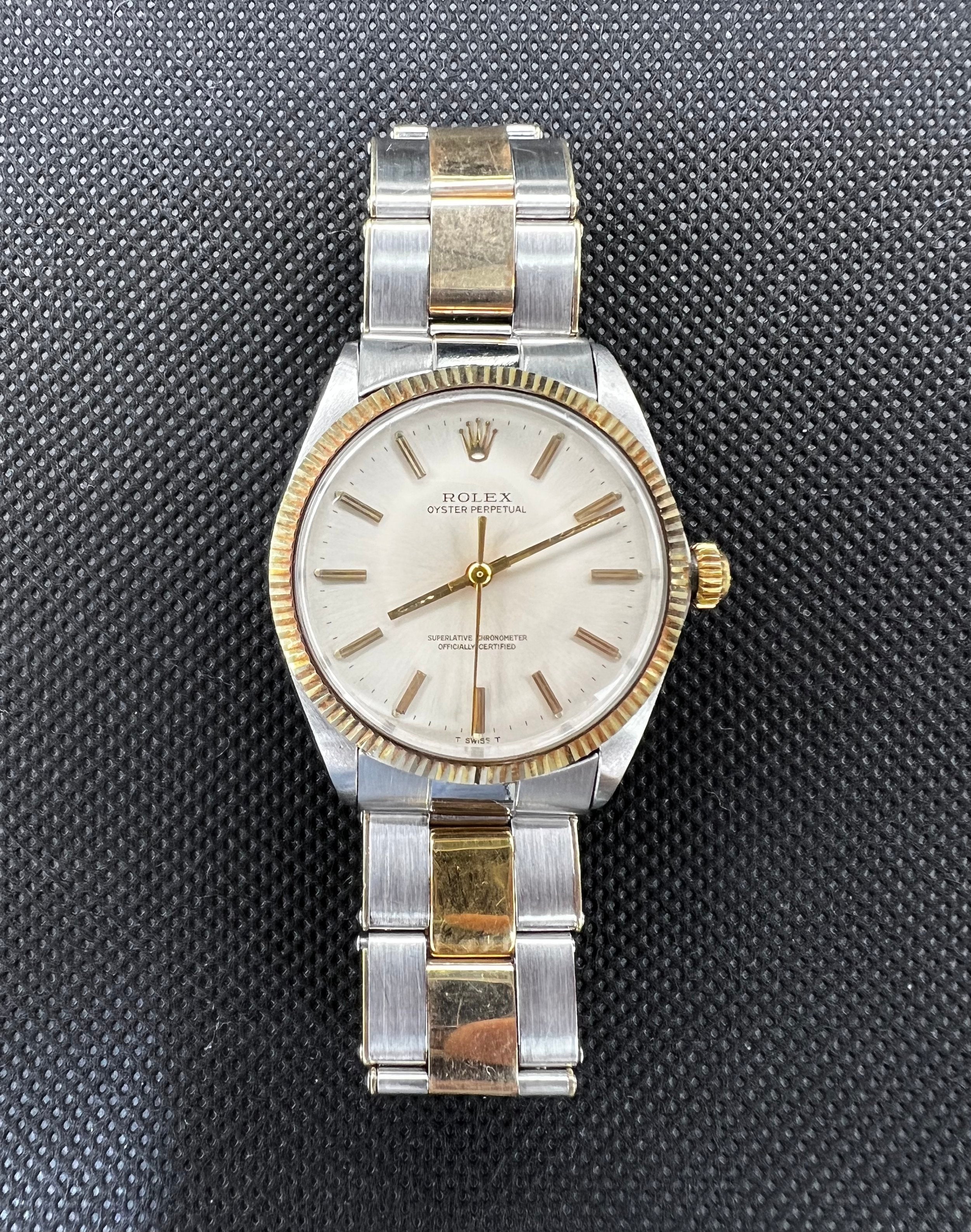 Rolex Datejust Ref 16013 70s Vintage Automatic Two Tone Diamond Dial 36mm