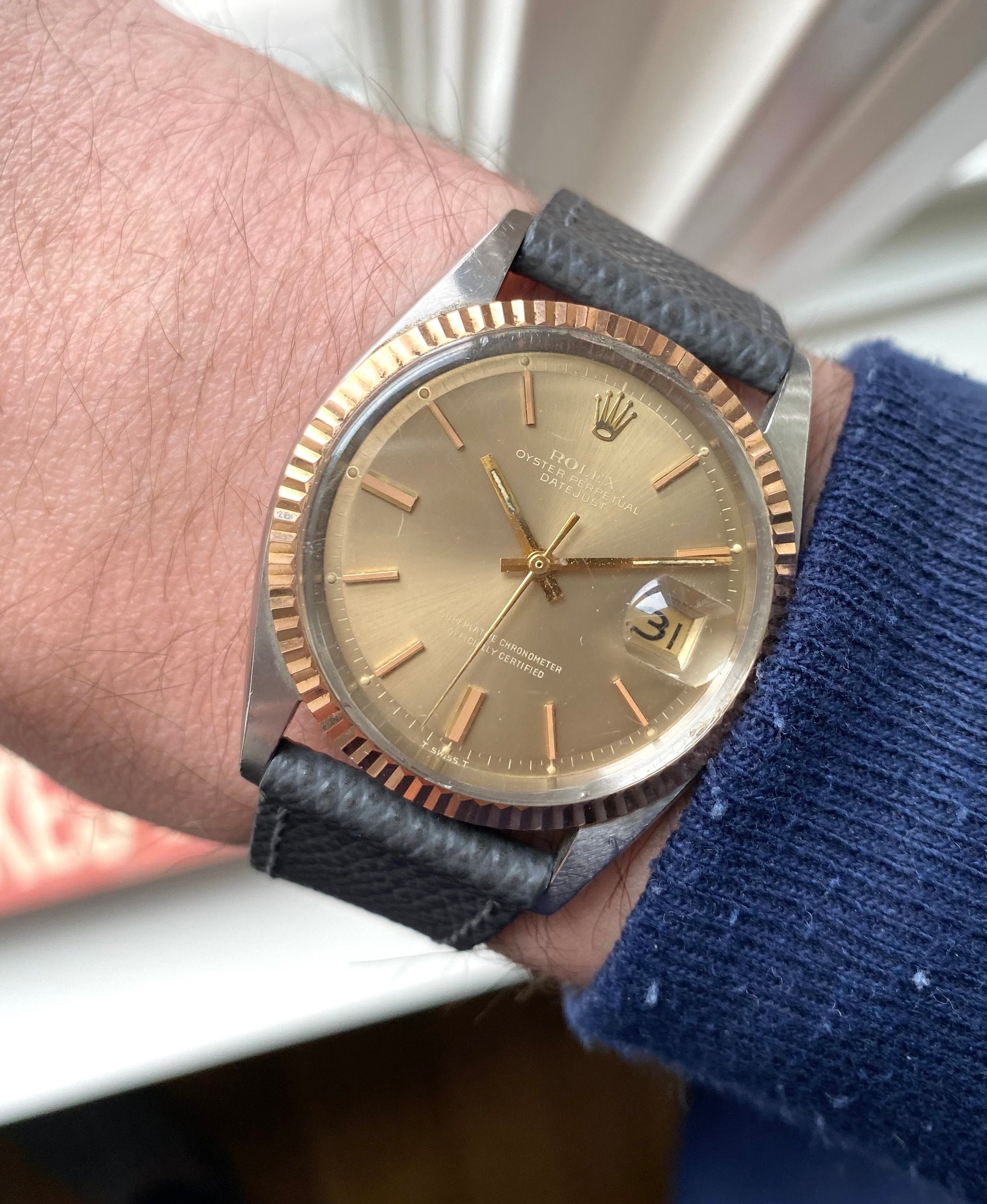 Rolex Datejust ref. 1601 — Rose Gold