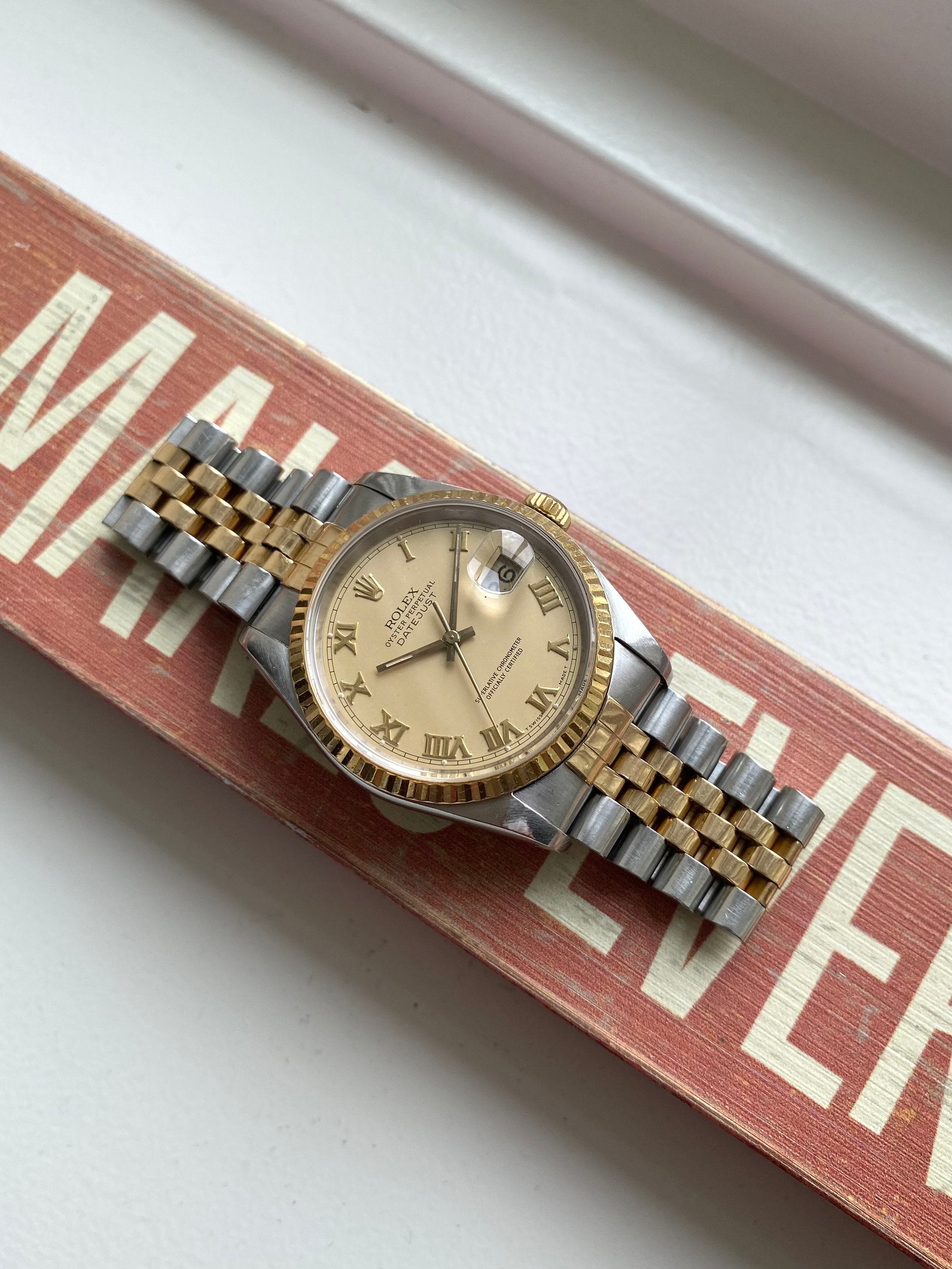 Rolex Datejust 16233 - Cream Roman