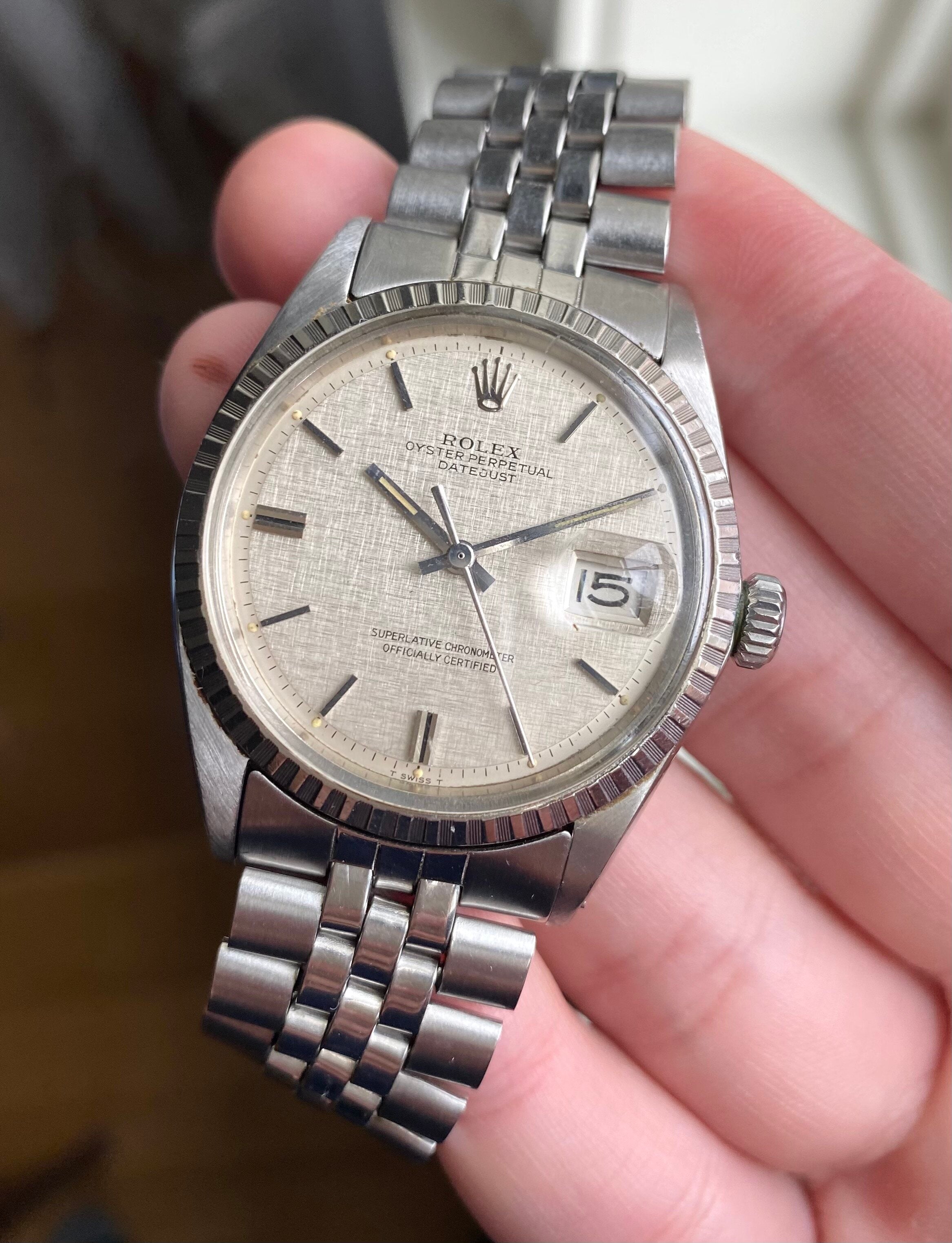 Rolex Datejust ref. 1603 — Linen Dial