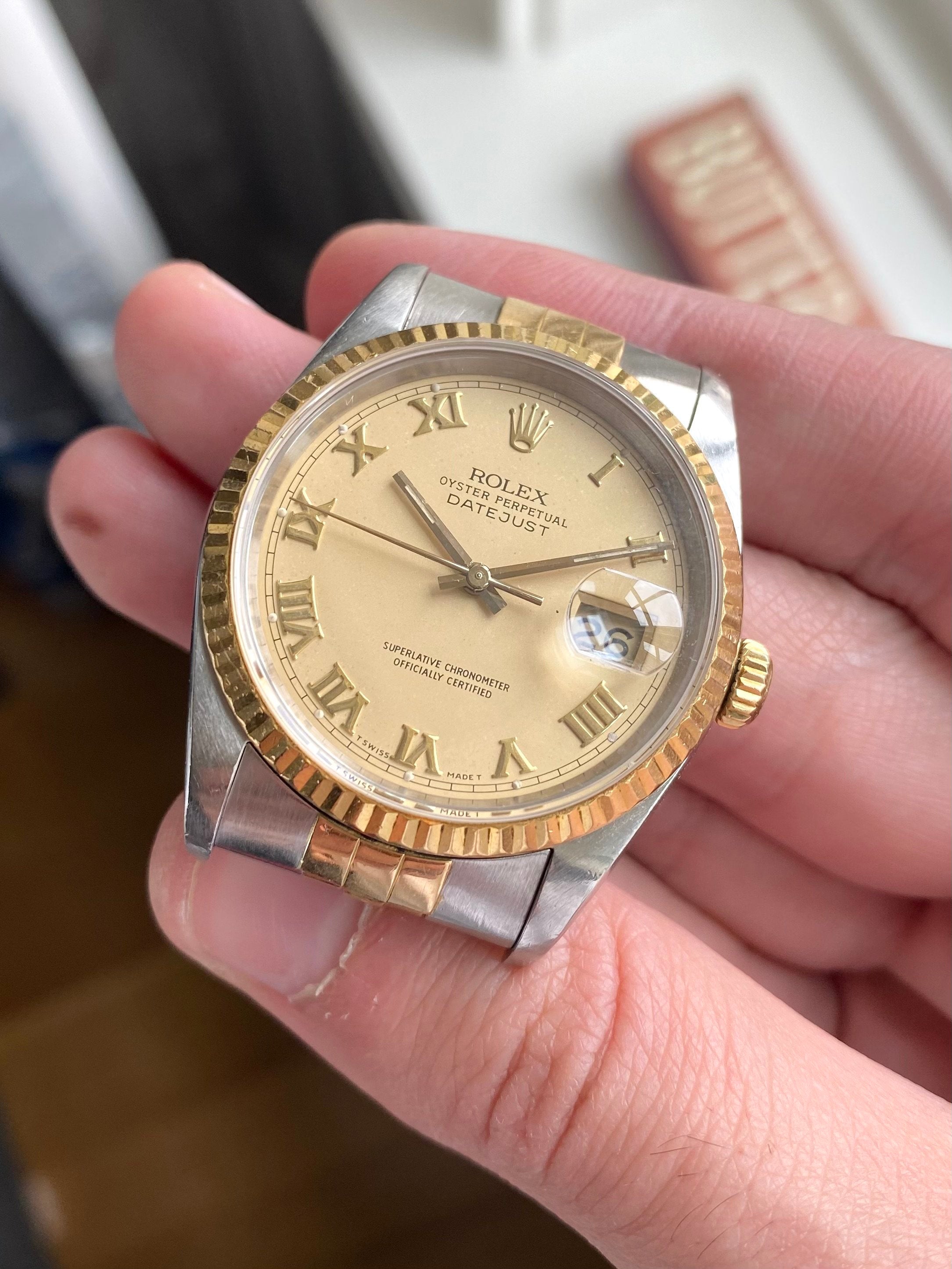 Rolex Datejust 16233 - Cream Roman