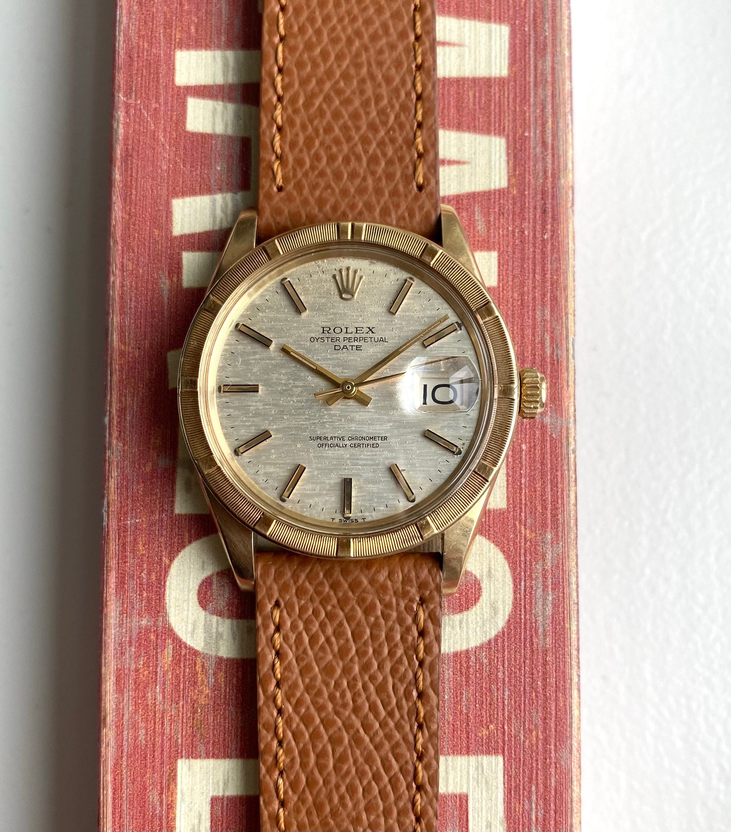 Rolex Oyster Perpetual ref. 1501 — 14k Gold Mosaic Dial