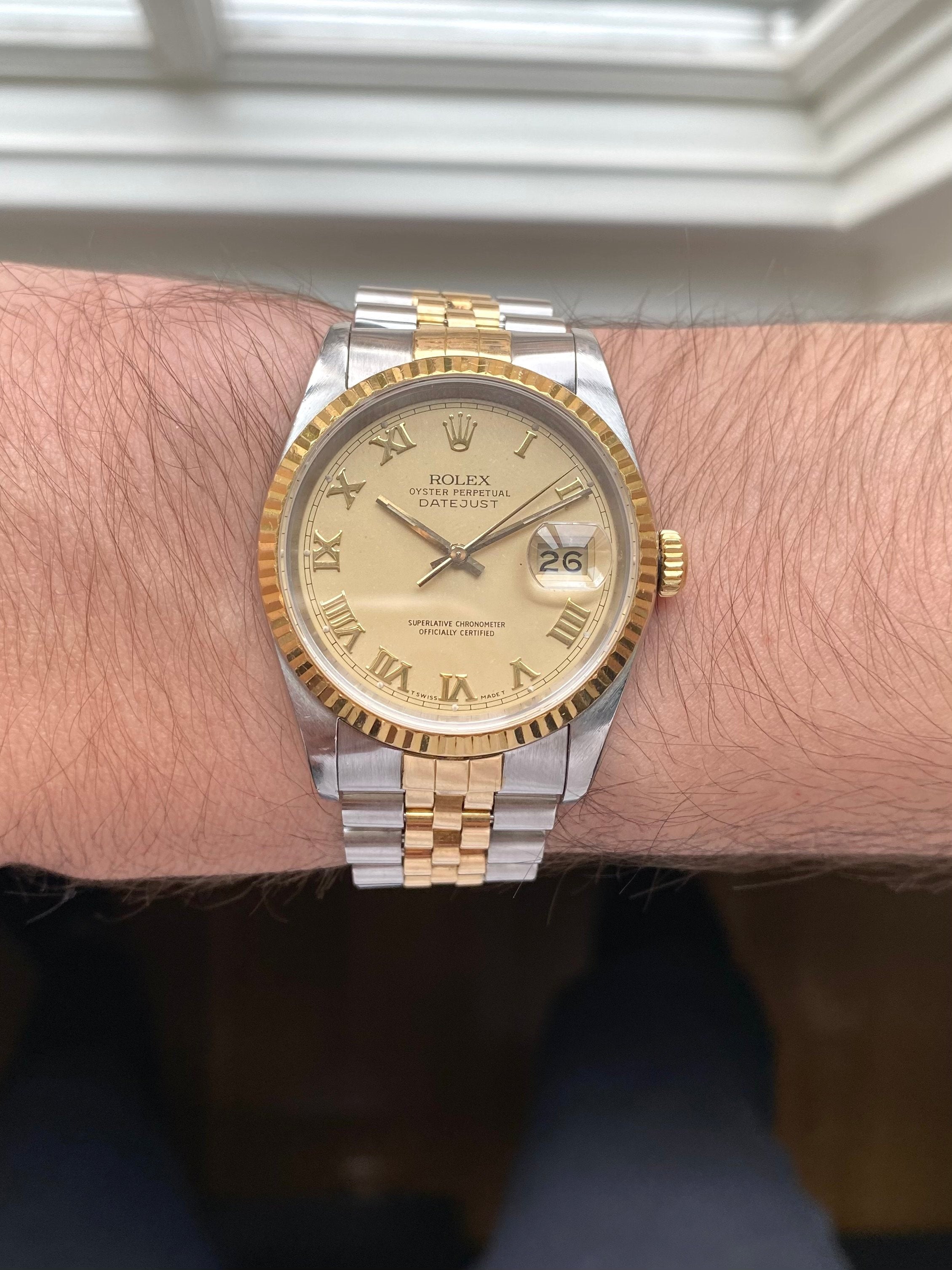 Rolex Datejust 16233 - Cream Roman