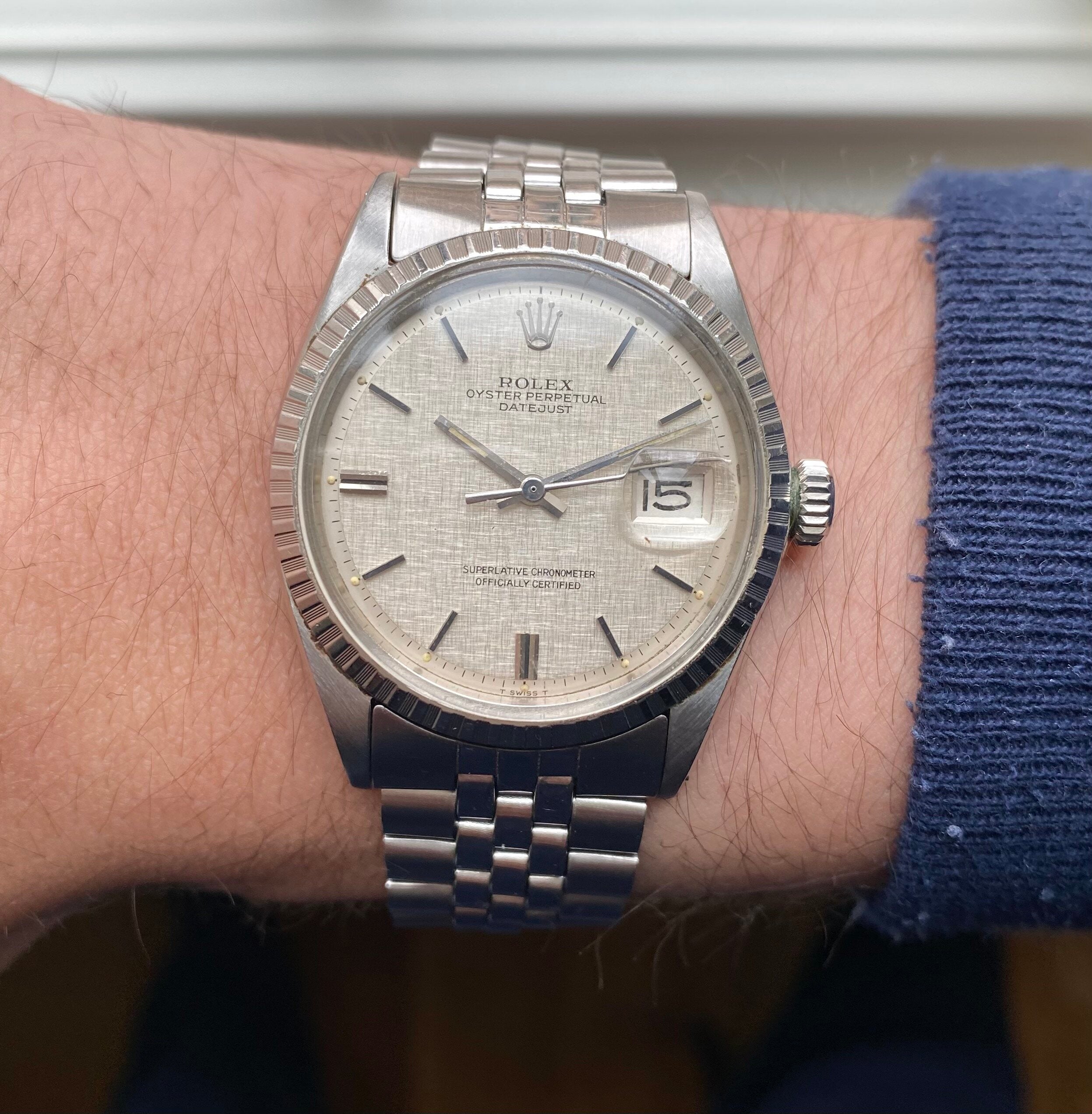 Rolex Datejust ref. 1603 — Linen Dial