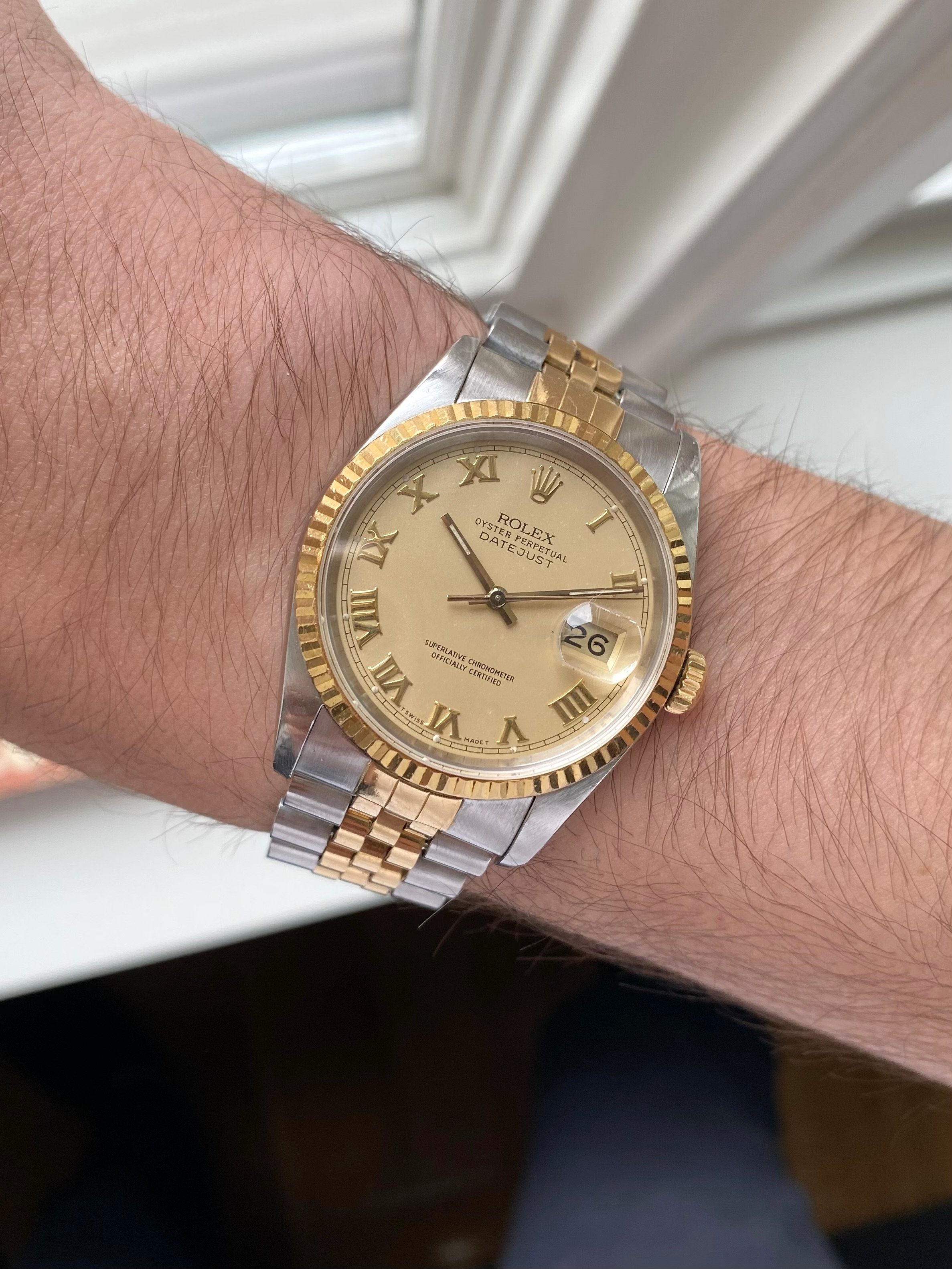 Rolex Datejust 16233 - Cream Roman