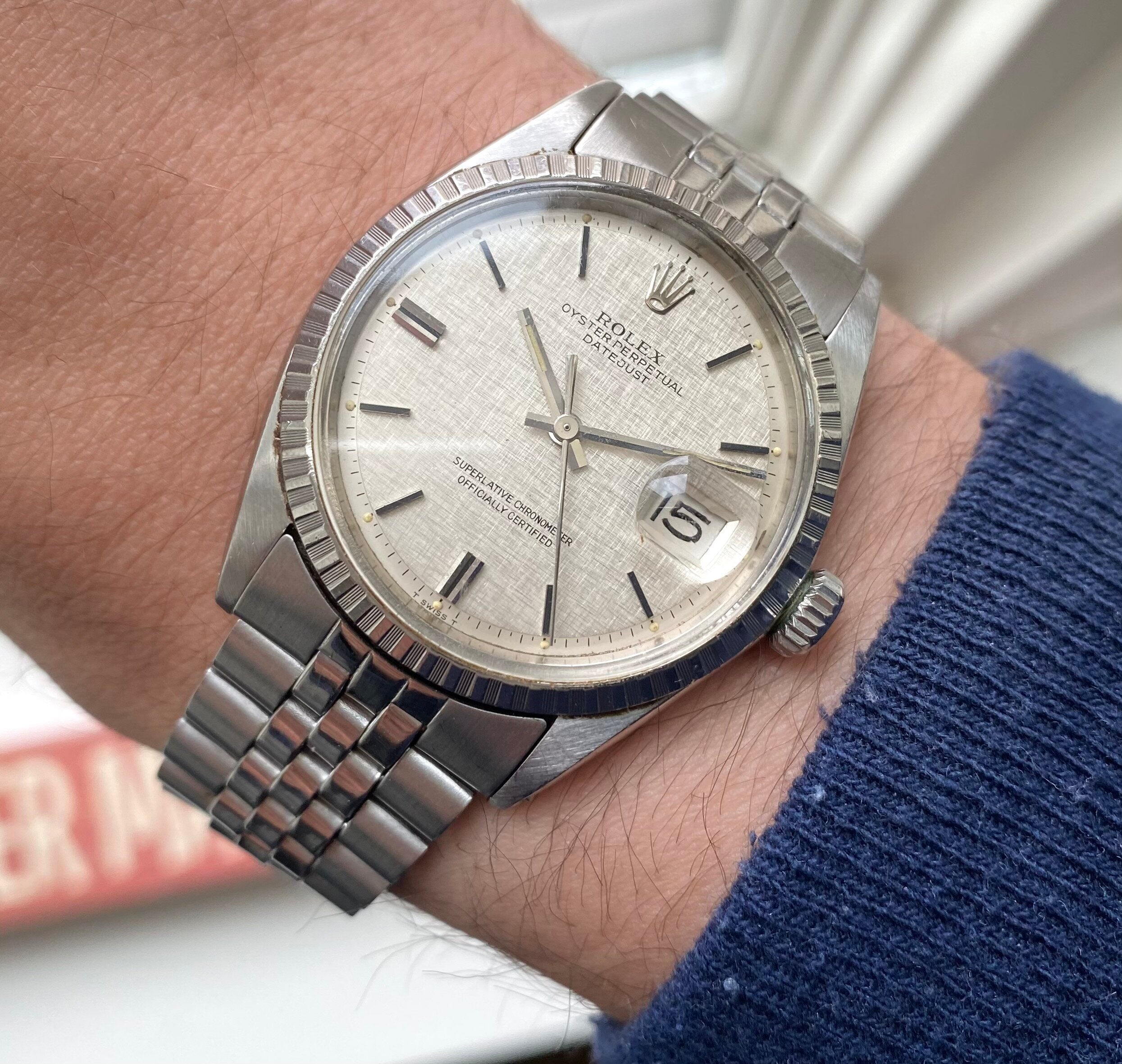 Rolex Datejust ref. 1603 — Linen Dial