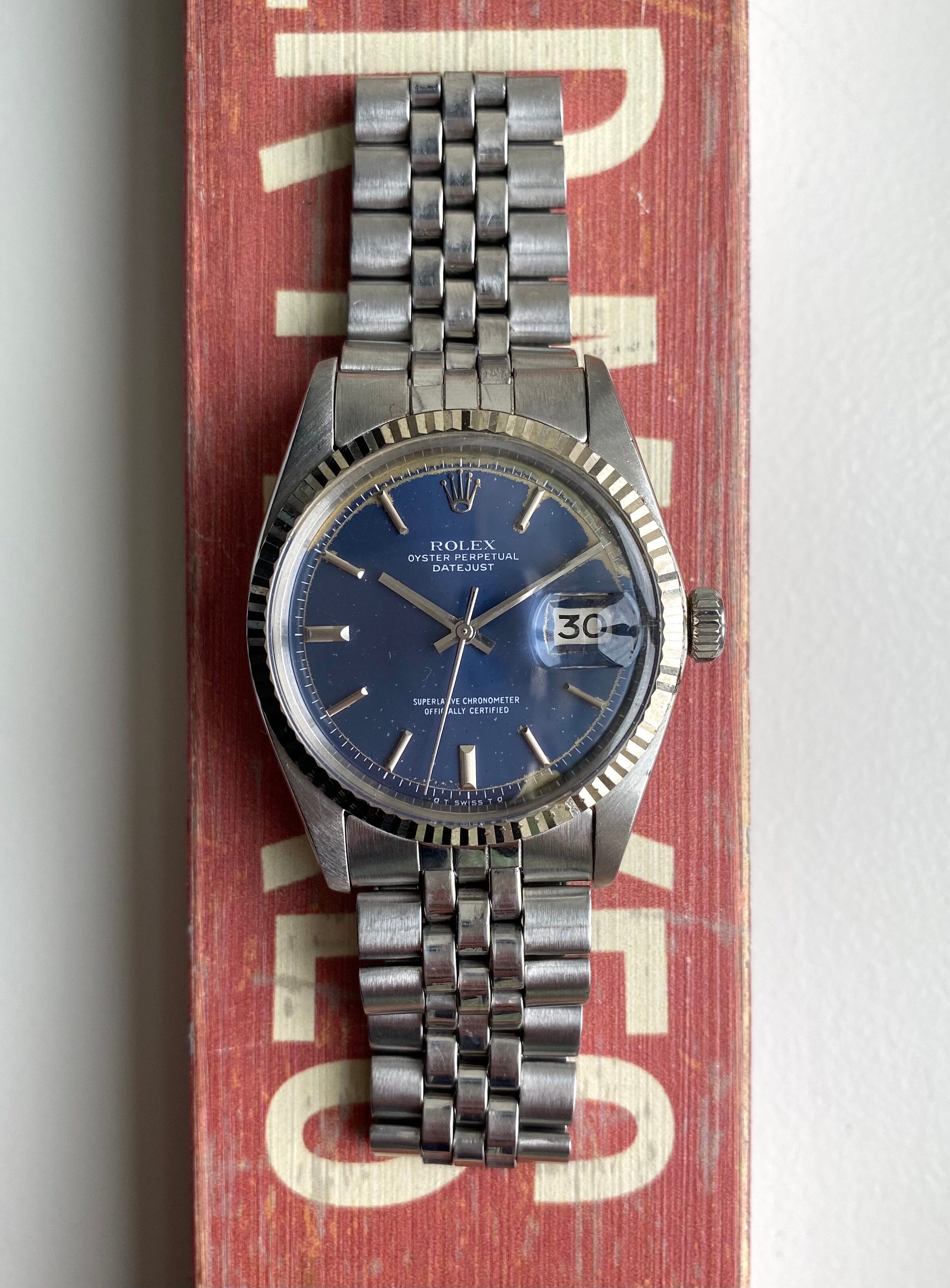 Rolex Datejust ref. 1601 — Blue Dial