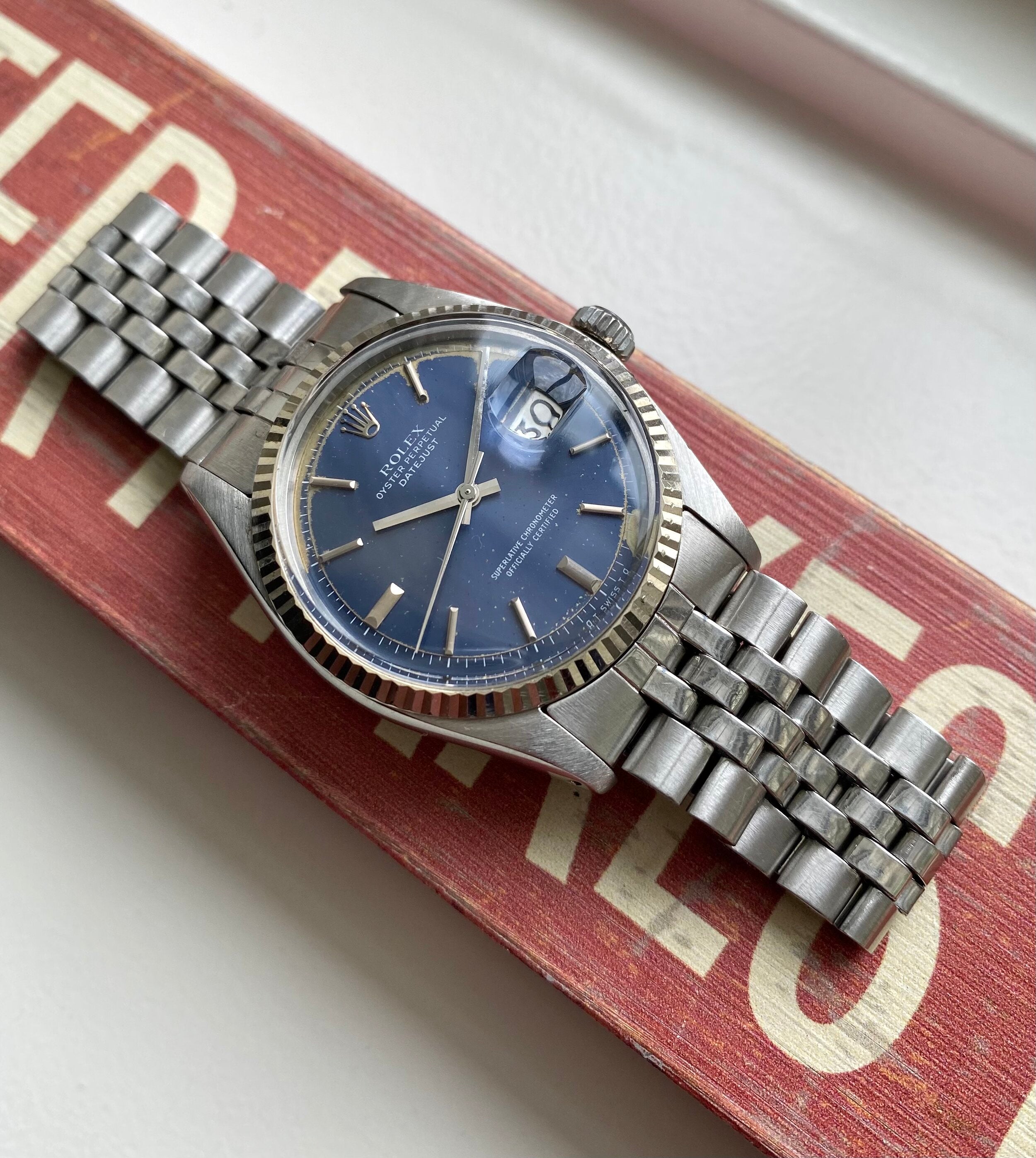 Rolex Datejust ref. 1601 — Blue Dial