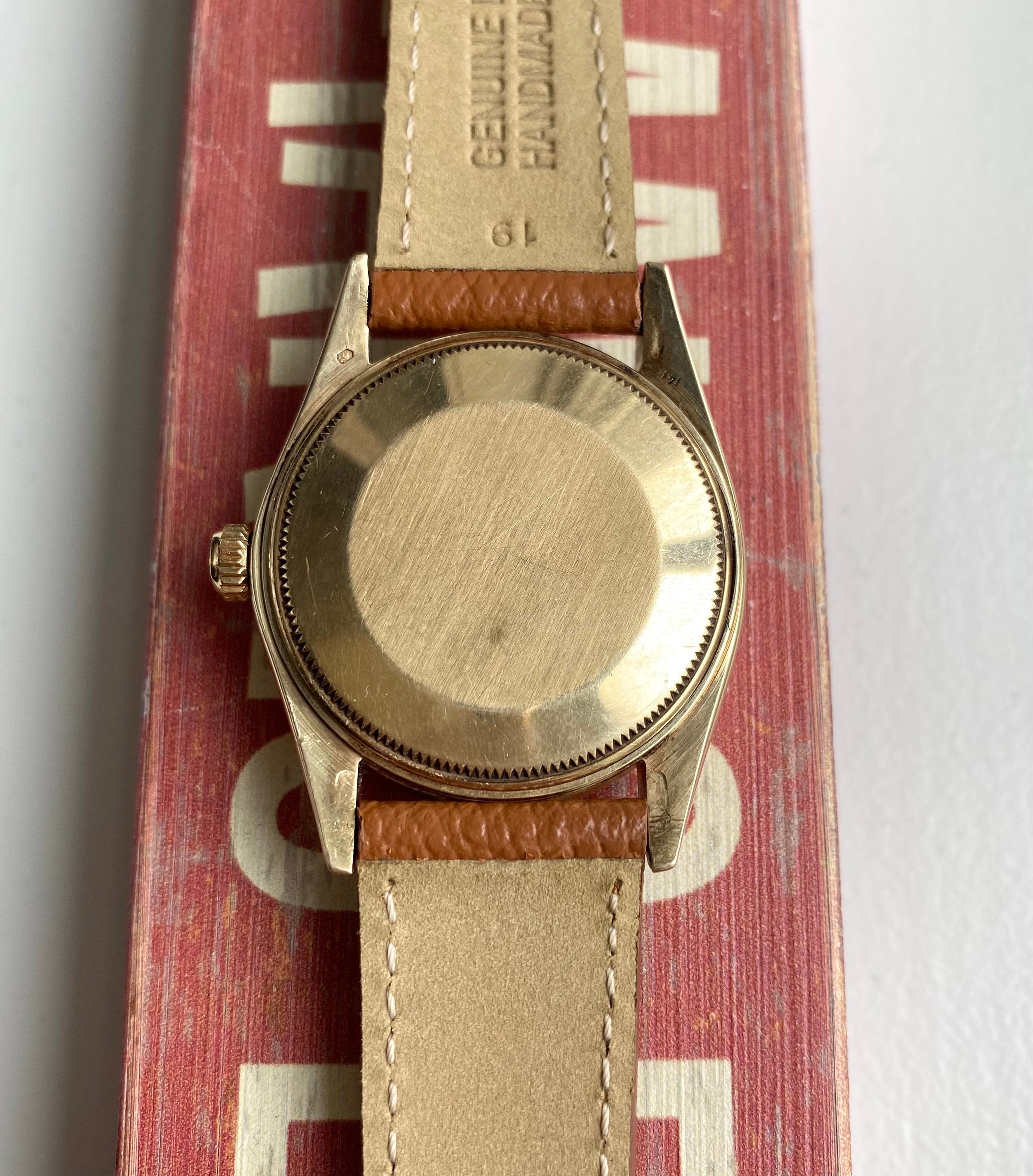 Rolex Oyster Perpetual ref. 1501 — 14k Gold Mosaic Dial