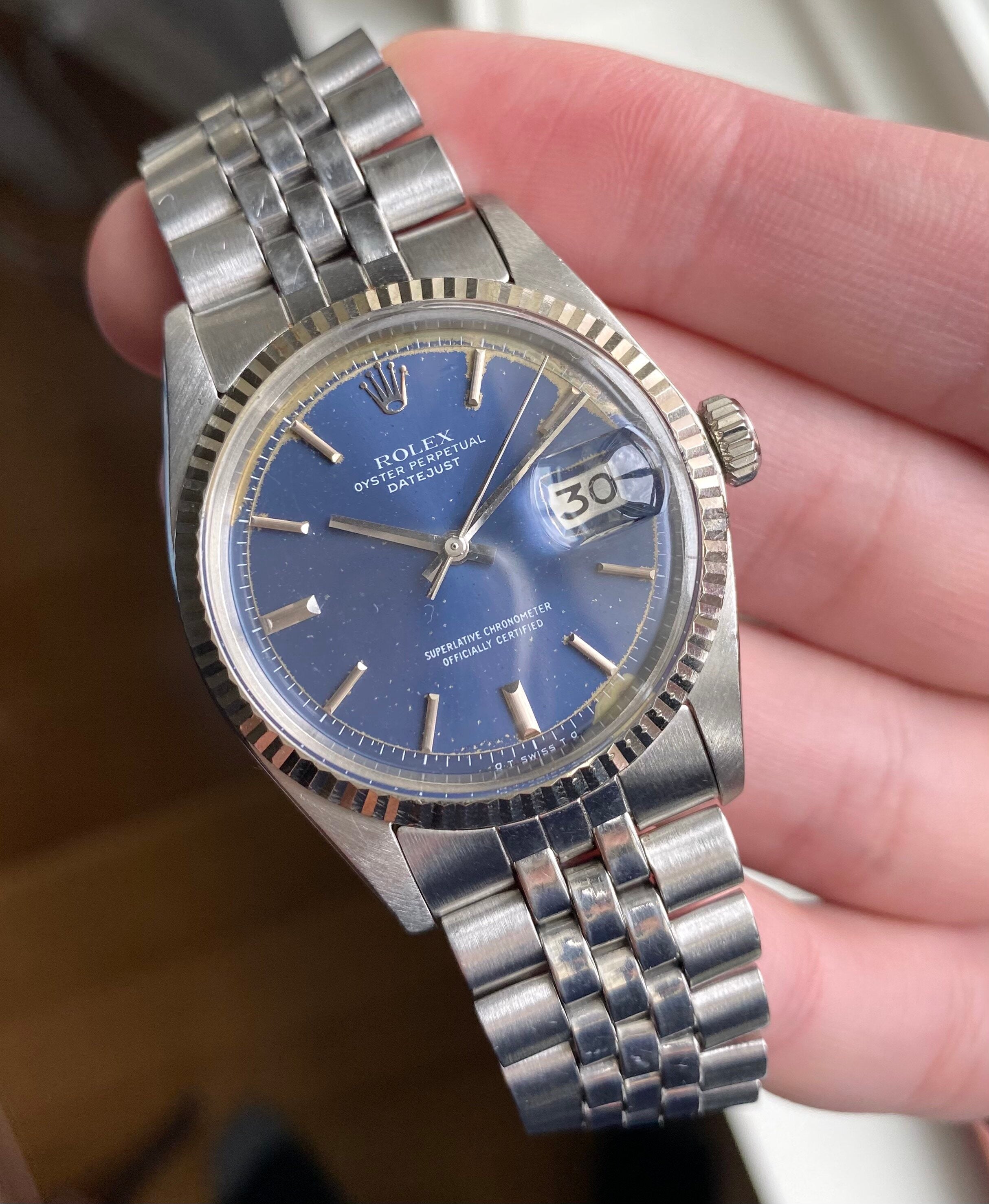 Rolex Datejust ref. 1601 — Blue Dial